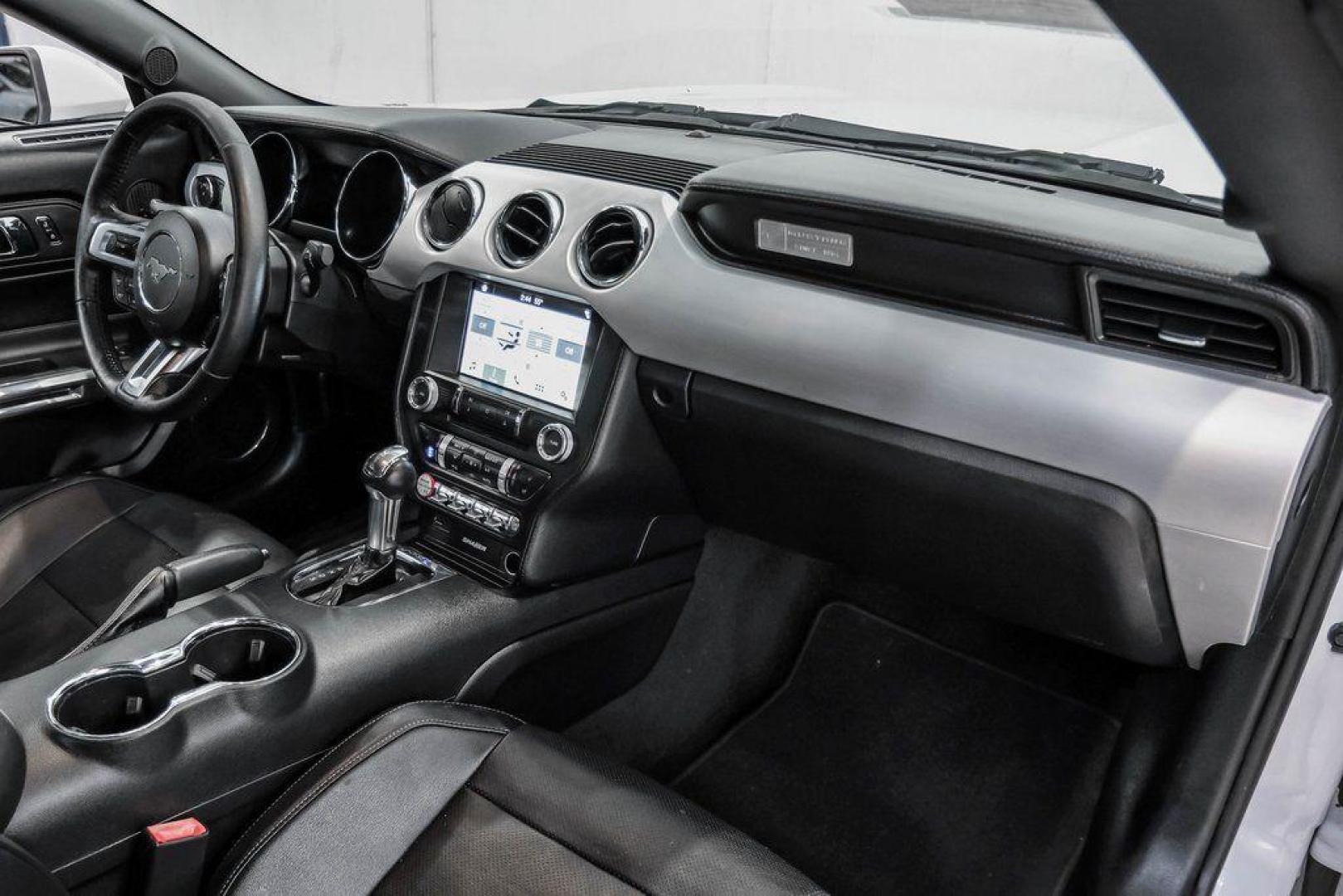 2017 Oxford White /Ebony Ford Mustang EcoBoost Premium (1FA6P8TH0H5) with an EcoBoost 2.3L I4 GTDi DOHC Turbocharged VCT engine, Automatic transmission, located at 15300 Midway Rd., Addison, TX, 75001, (972) 702-0011, 32.958321, -96.838074 - Photo#16