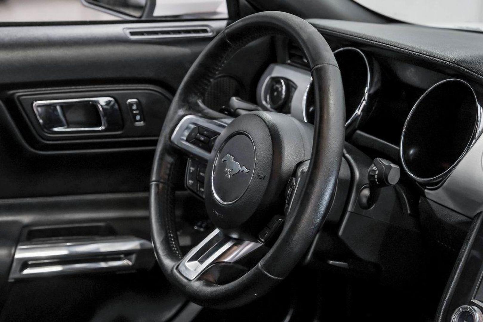 2017 Oxford White /Ebony Ford Mustang EcoBoost Premium (1FA6P8TH0H5) with an EcoBoost 2.3L I4 GTDi DOHC Turbocharged VCT engine, Automatic transmission, located at 15300 Midway Rd., Addison, TX, 75001, (972) 702-0011, 32.958321, -96.838074 - Photo#17