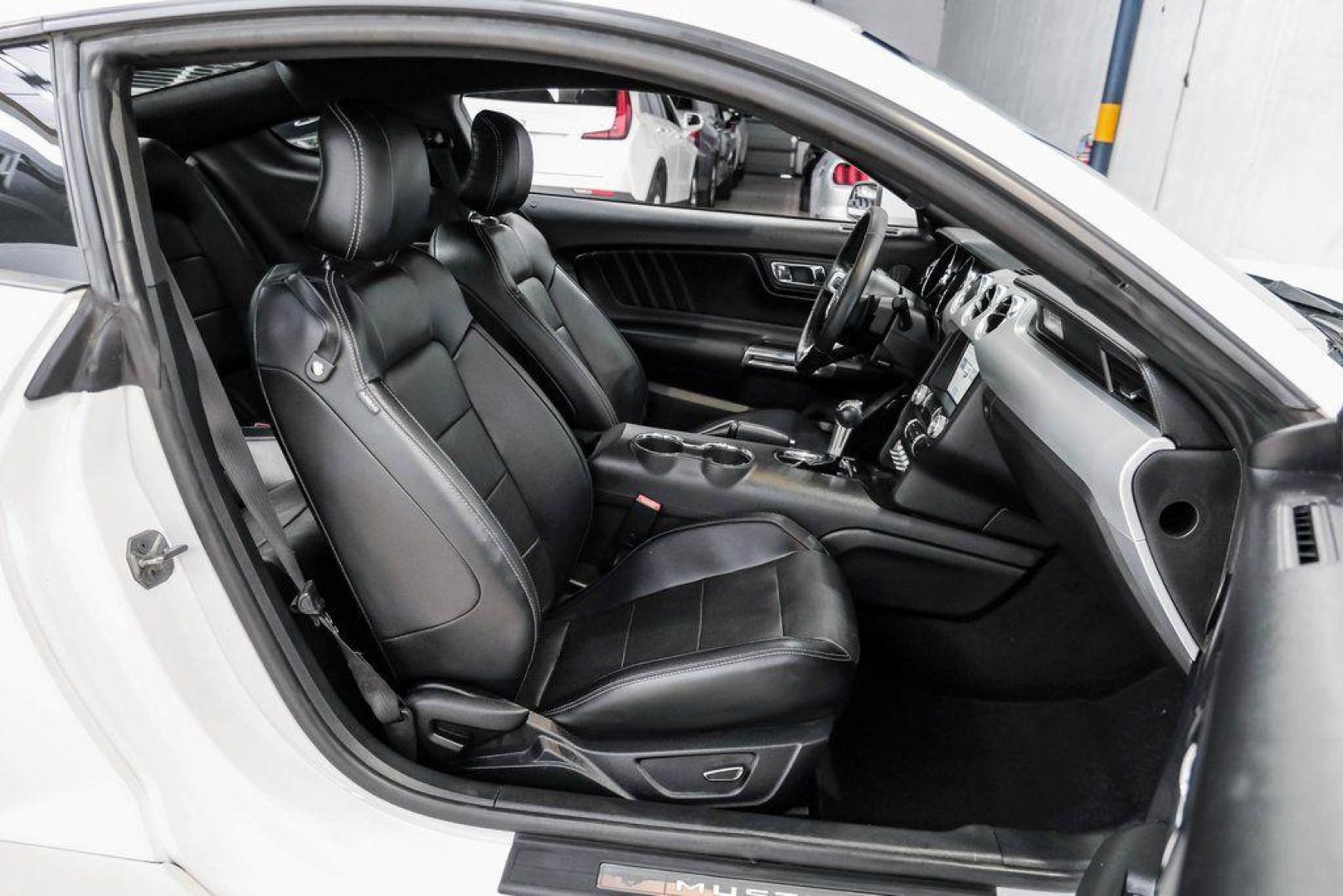 2017 Oxford White /Ebony Ford Mustang EcoBoost Premium (1FA6P8TH0H5) with an EcoBoost 2.3L I4 GTDi DOHC Turbocharged VCT engine, Automatic transmission, located at 15300 Midway Rd., Addison, TX, 75001, (972) 702-0011, 32.958321, -96.838074 - Photo#41