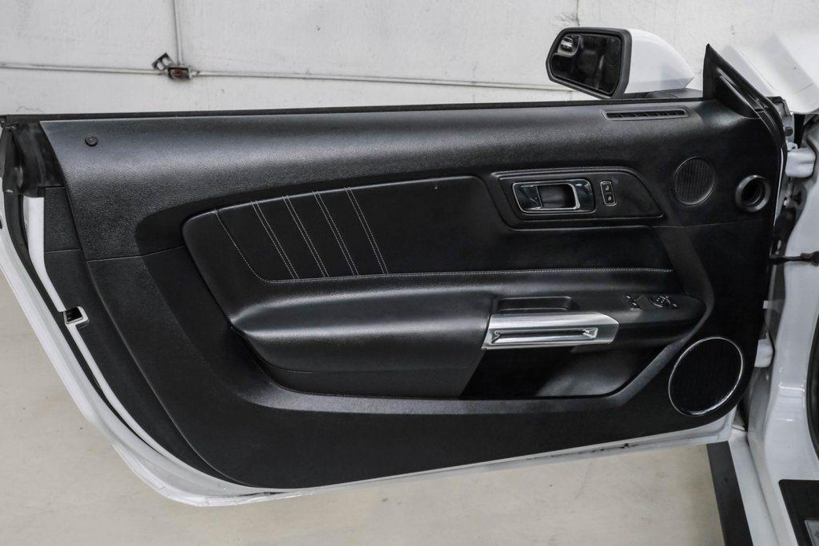 2017 Oxford White /Ebony Ford Mustang EcoBoost Premium (1FA6P8TH0H5) with an EcoBoost 2.3L I4 GTDi DOHC Turbocharged VCT engine, Automatic transmission, located at 15300 Midway Rd., Addison, TX, 75001, (972) 702-0011, 32.958321, -96.838074 - Photo#46