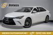 2015 Super White /Ash Toyota Camry XSE V6 (4T1BK1FK2FU) with an 3.5L V6 SMPI DOHC engine, Automatic transmission, located at 15300 Midway Rd., Addison, TX, 75001, (972) 702-0011, 32.958321, -96.838074 - Photo#0