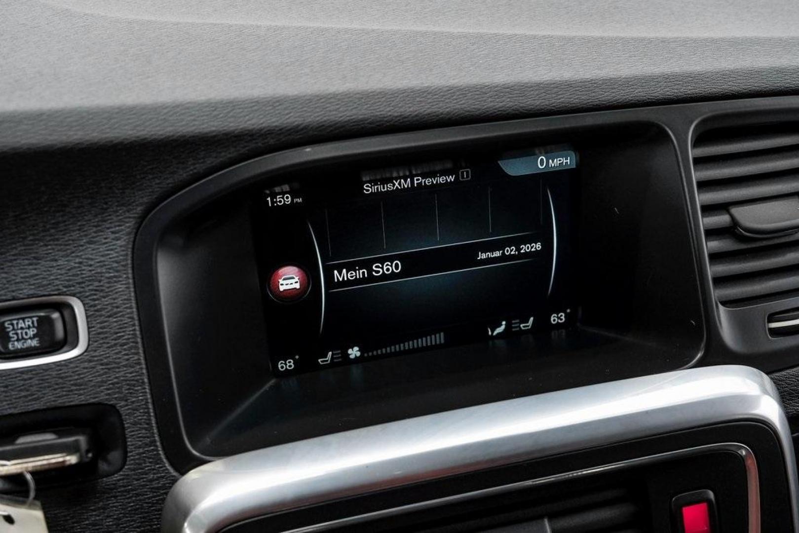 2016 Bright Silver Metallic /Off-Black Volvo S60 T5 Premier (YV1612TK7G2) with an 2.5L I5 20V Turbocharged engine, Automatic transmission, located at 15300 Midway Rd., Addison, TX, 75001, (972) 702-0011, 32.958321, -96.838074 - Photo#32