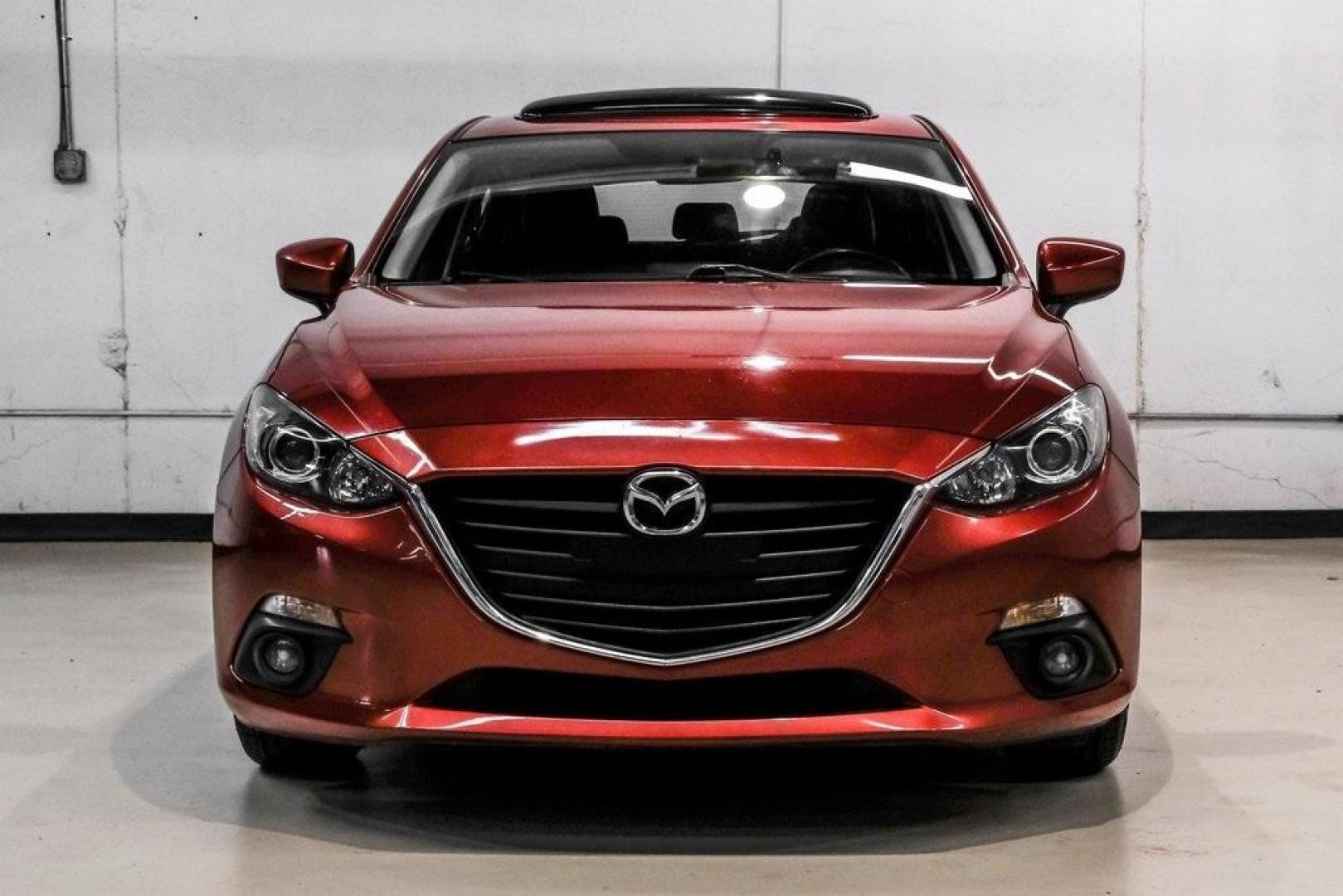 2015 Soul Red Metallic /Black Mazda Mazda3 i Grand Touring (3MZBM1M79FM) with an SKYACTIV-G 2.0L 4-Cylinder DOHC 16V engine, Manual transmission, located at 15300 Midway Rd., Addison, TX, 75001, (972) 702-0011, 32.958321, -96.838074 - Photo#7
