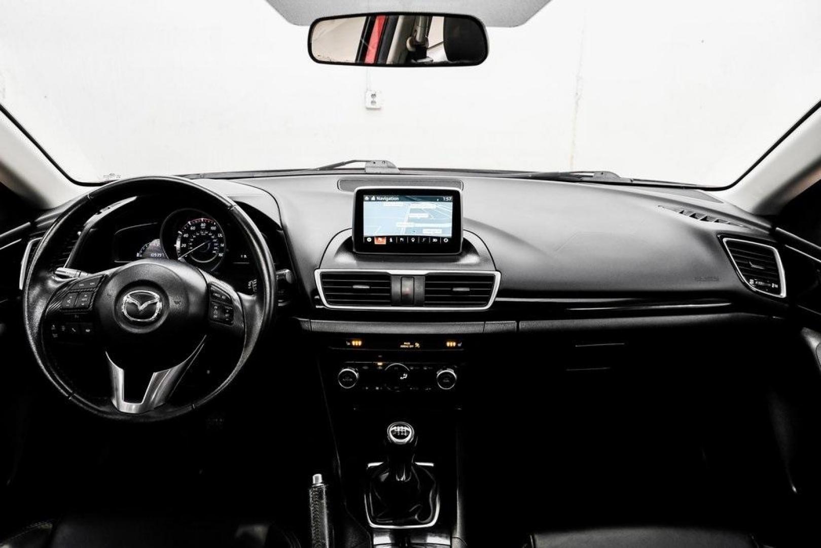 2015 Soul Red Metallic /Black Mazda Mazda3 i Grand Touring (3MZBM1M79FM) with an SKYACTIV-G 2.0L 4-Cylinder DOHC 16V engine, Manual transmission, located at 15300 Midway Rd., Addison, TX, 75001, (972) 702-0011, 32.958321, -96.838074 - Photo#19