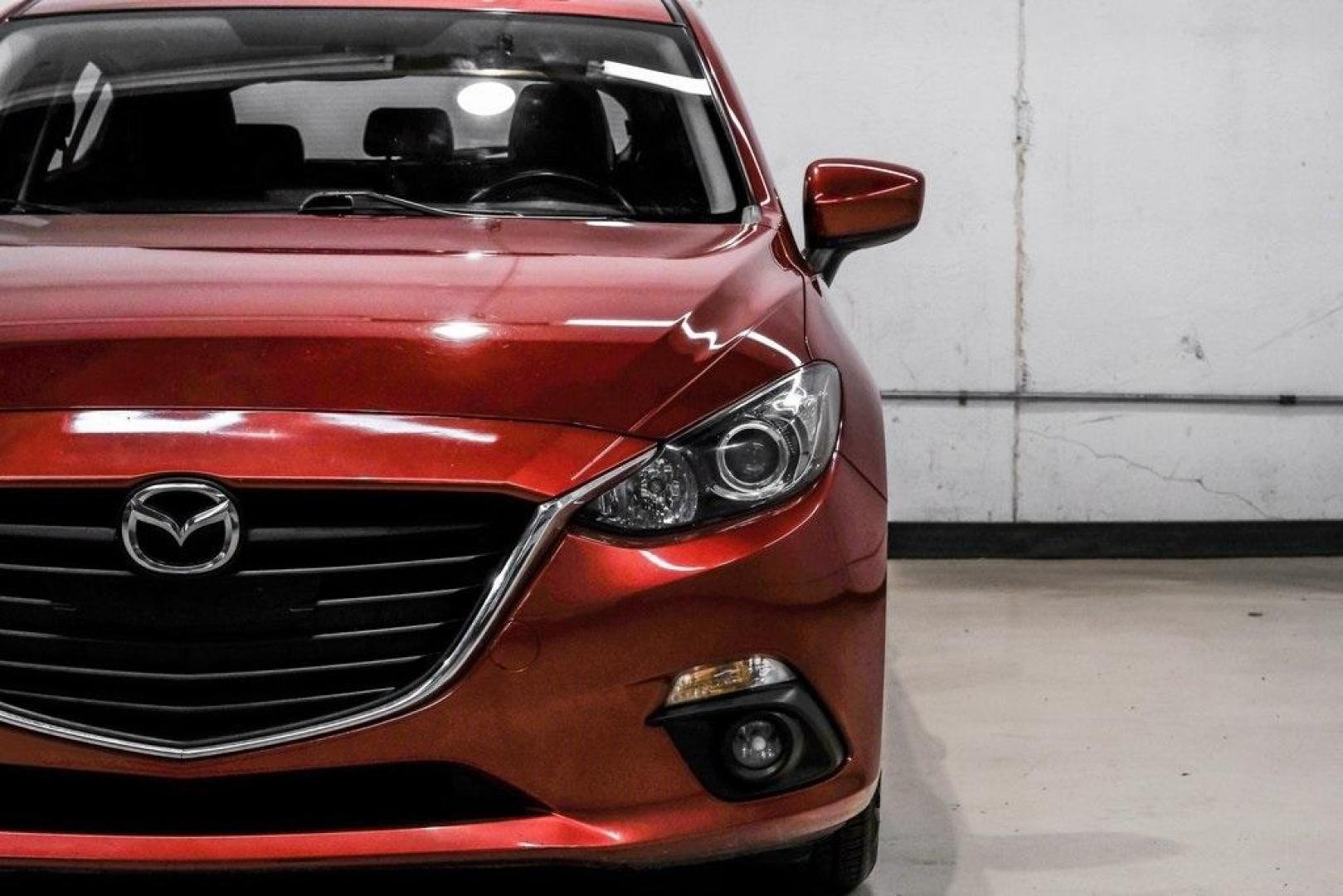 2015 Soul Red Metallic /Black Mazda Mazda3 i Grand Touring (3MZBM1M79FM) with an SKYACTIV-G 2.0L 4-Cylinder DOHC 16V engine, Manual transmission, located at 15300 Midway Rd., Addison, TX, 75001, (972) 702-0011, 32.958321, -96.838074 - Photo#54