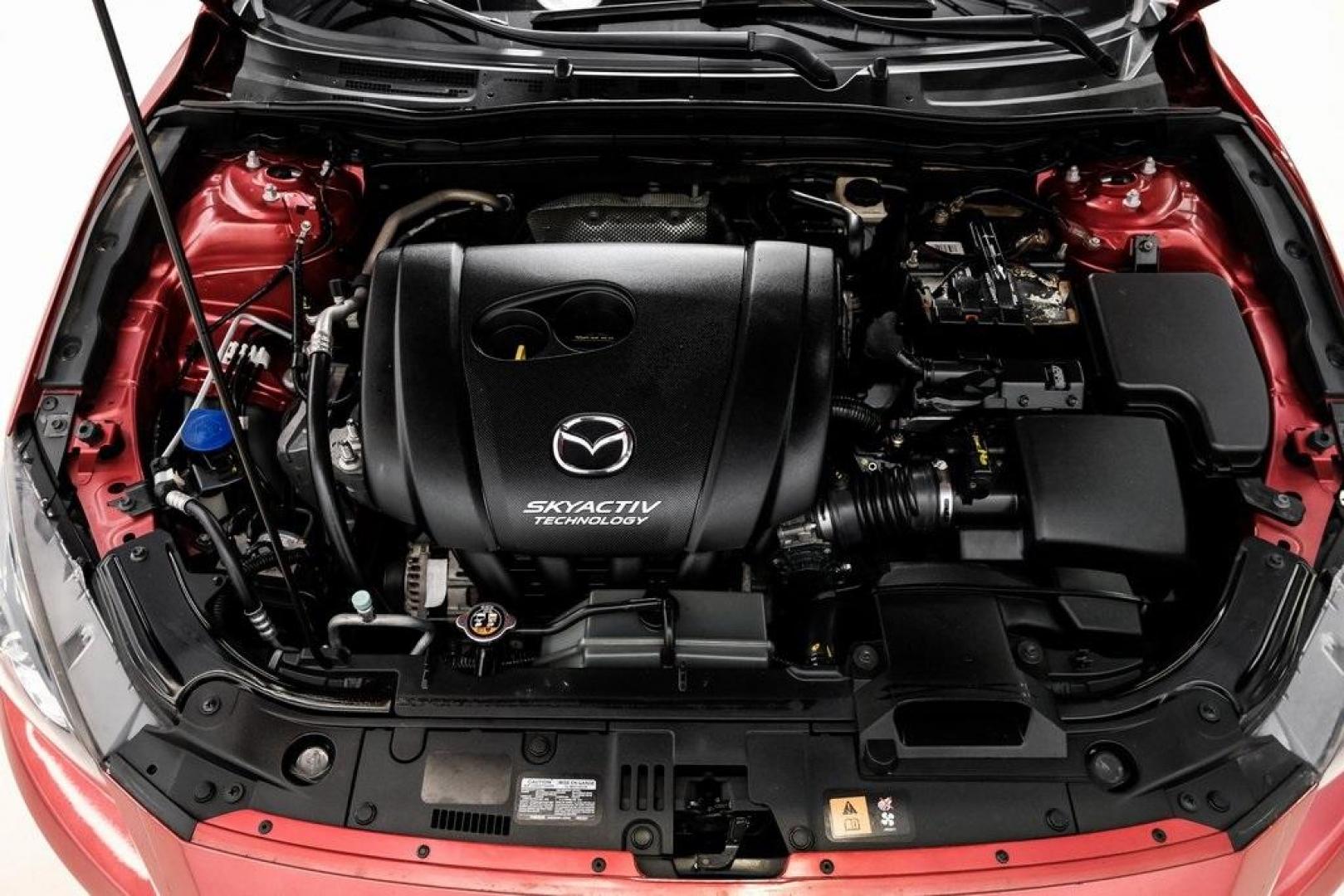 2015 Soul Red Metallic /Black Mazda Mazda3 i Grand Touring (3MZBM1M79FM) with an SKYACTIV-G 2.0L 4-Cylinder DOHC 16V engine, Manual transmission, located at 15300 Midway Rd., Addison, TX, 75001, (972) 702-0011, 32.958321, -96.838074 - Photo#58