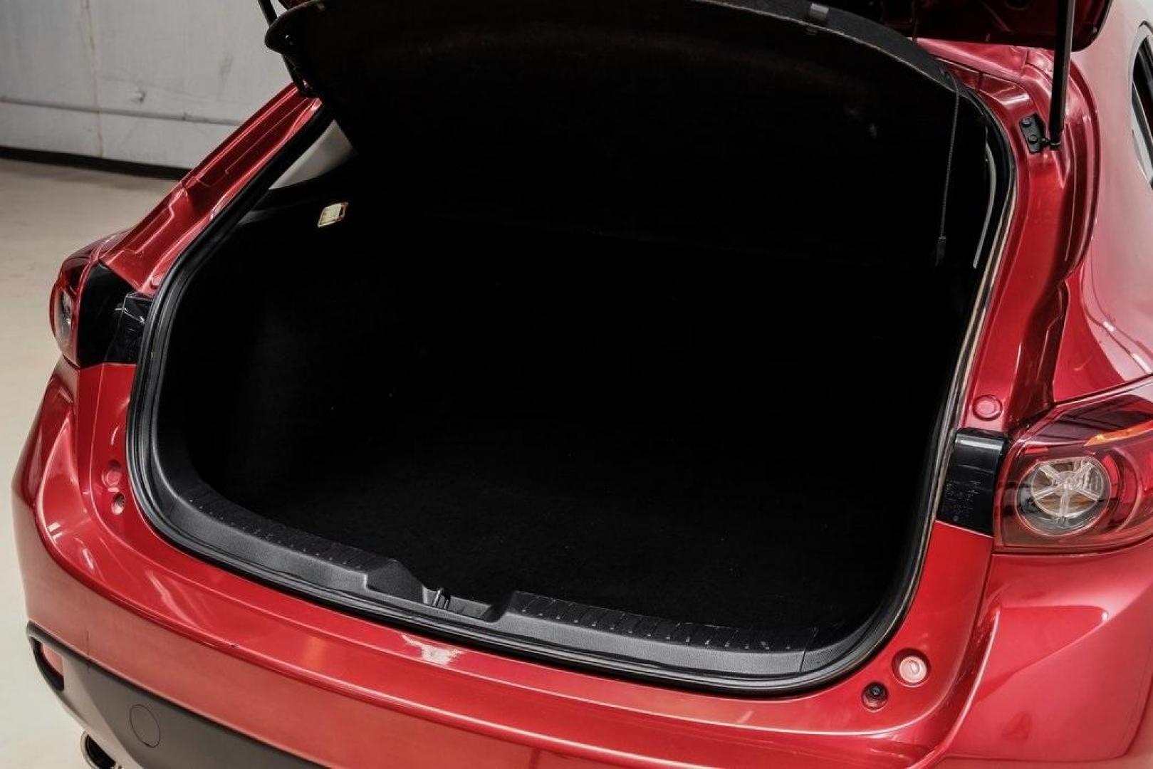 2015 Soul Red Metallic /Black Mazda Mazda3 i Grand Touring (3MZBM1M79FM) with an SKYACTIV-G 2.0L 4-Cylinder DOHC 16V engine, Manual transmission, located at 15300 Midway Rd., Addison, TX, 75001, (972) 702-0011, 32.958321, -96.838074 - Photo#61