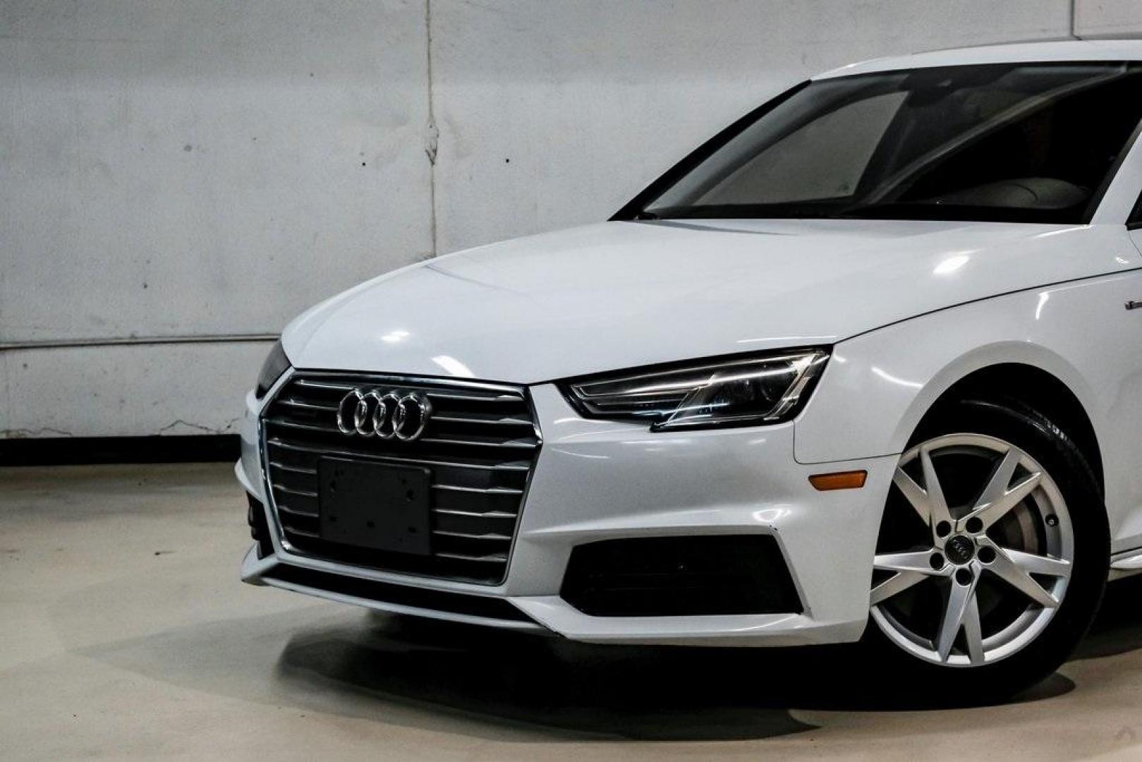 2018 Glacier White /Black Audi A4 2.0T Premium (WAUDNAF43JA) with an 2.0L I4 TFSI DOHC engine, Automatic transmission, located at 15300 Midway Rd., Addison, TX, 75001, (972) 702-0011, 32.958321, -96.838074 - Photo#4