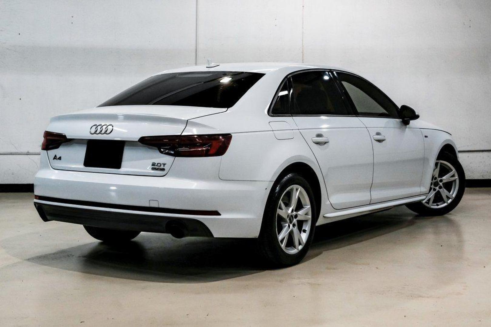 2018 Glacier White /Black Audi A4 2.0T Premium (WAUDNAF43JA) with an 2.0L I4 TFSI DOHC engine, Automatic transmission, located at 15300 Midway Rd., Addison, TX, 75001, (972) 702-0011, 32.958321, -96.838074 - Photo#9