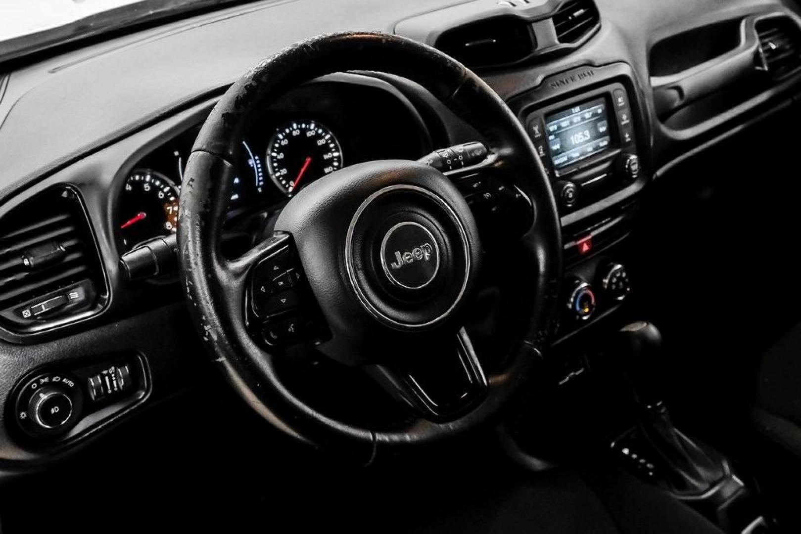 2017 Glacier Metallic /Black Jeep Renegade Altitude (ZACCJABB0HP) with an 2.4L I4 MultiAir engine, Automatic transmission, located at 15300 Midway Rd., Addison, TX, 75001, (972) 702-0011, 32.958321, -96.838074 - Photo#20