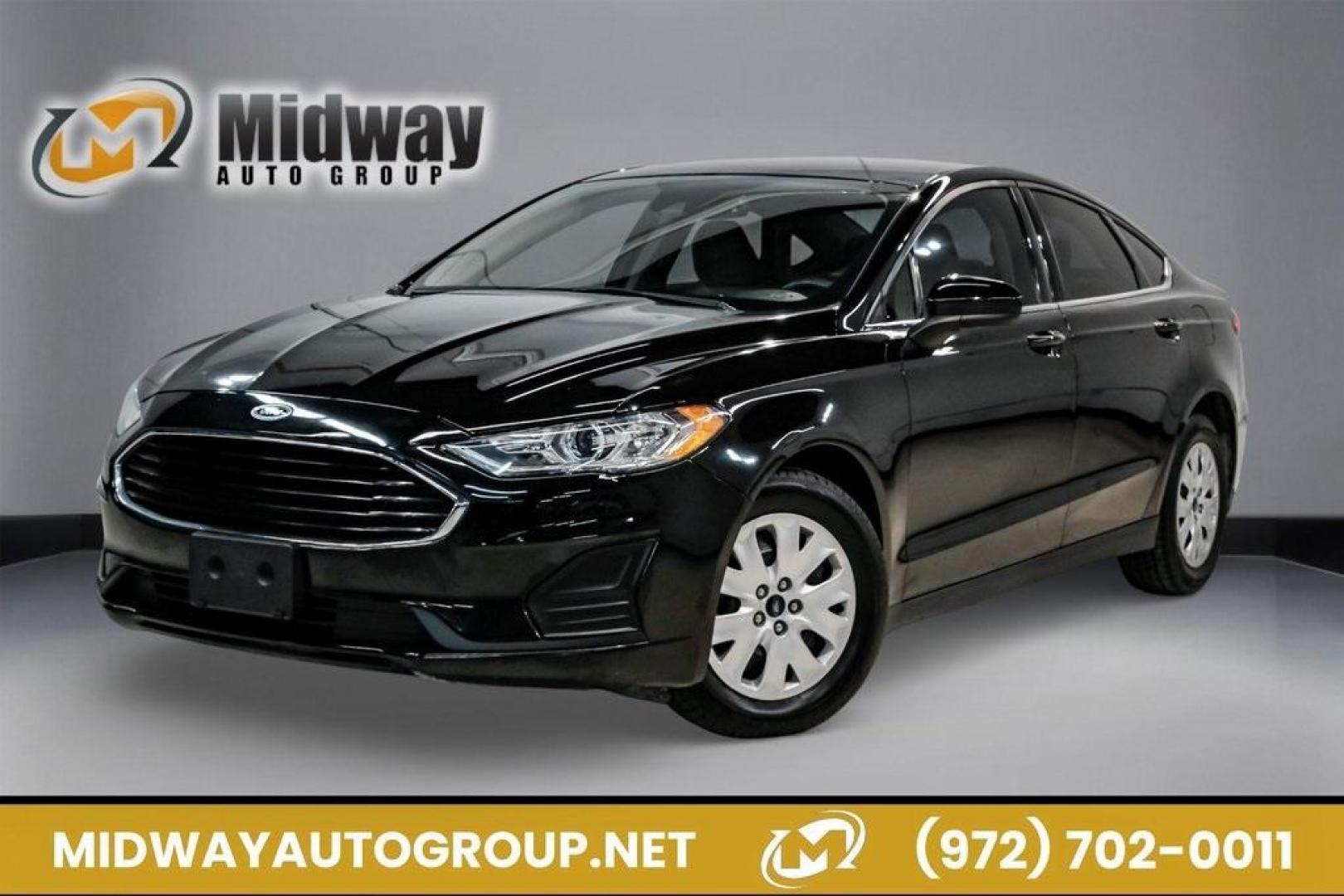 2020 Black /Ebony Stone Ford Fusion S (3FA6P0G79LR) with an 2.5L iVCT engine, Automatic transmission, located at 15300 Midway Rd., Addison, TX, 75001, (972) 702-0011, 32.958321, -96.838074 - Photo#0