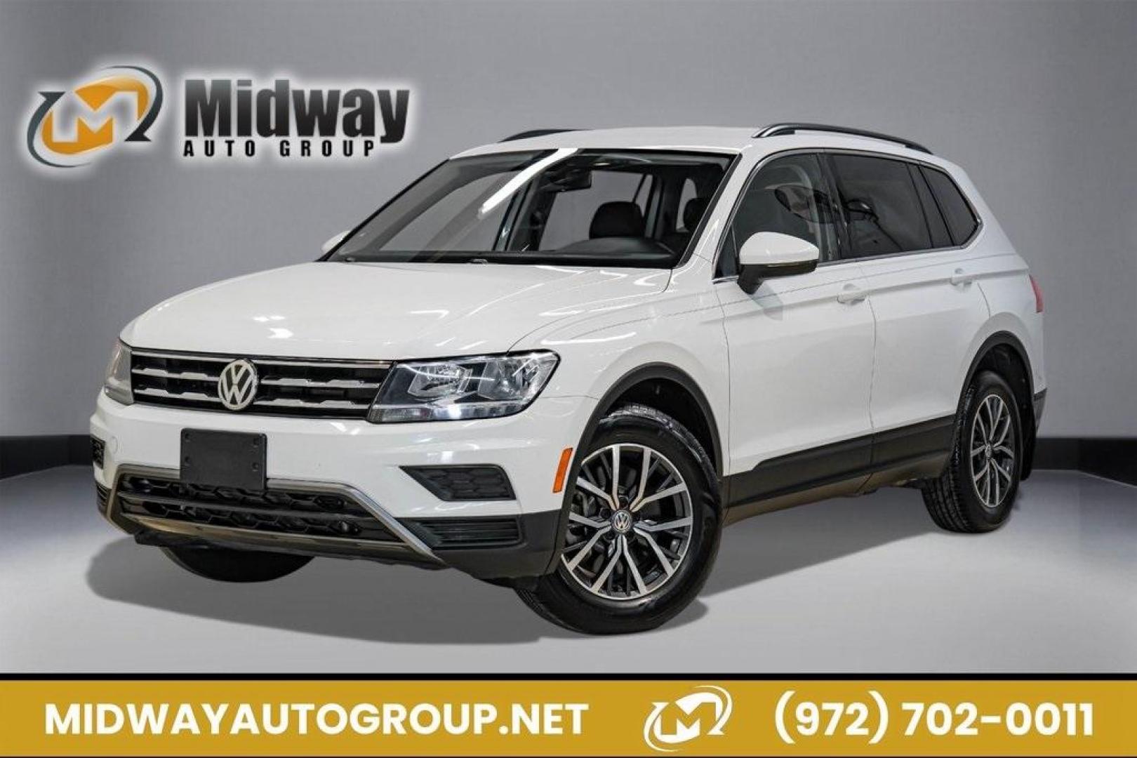 2019 Pure White /Titan Black Volkswagen Tiguan 2.0T SE (3VV3B7AX4KM) with an 2.0L TSI DOHC engine, Automatic transmission, located at 15300 Midway Rd., Addison, TX, 75001, (972) 702-0011, 32.958321, -96.838074 - Photo#0
