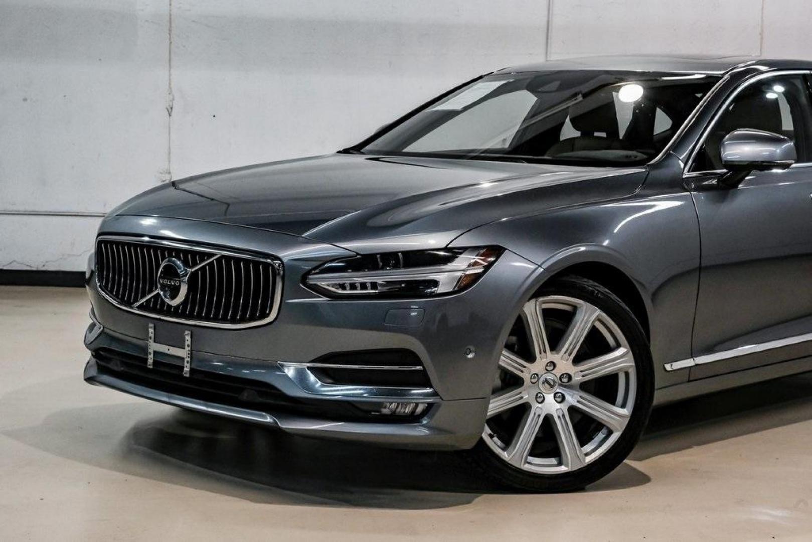 2017 Gray Metallic /Amber Volvo S90 T6 Inscription (YV1A22ML6H1) with an I4 Supercharged engine, Automatic transmission, located at 15300 Midway Rd., Addison, TX, 75001, (972) 702-0011, 32.958321, -96.838074 - HOME OF THE NO HAGGLE PRICE - WHOLESALE PRICES TO THE PUBLIC!! S90 T6 Inscription, 4D Sedan, I4 Supercharged, Automatic with Geartronic, AWD, Gray Metallic, Amber Leather. Priced below KBB Fair Purchase Price!<br><br>Gray Metallic 2017 Volvo S90 T6 Inscription<br><br>22/31 City/Highway MPG<br><br>Aw - Photo#5