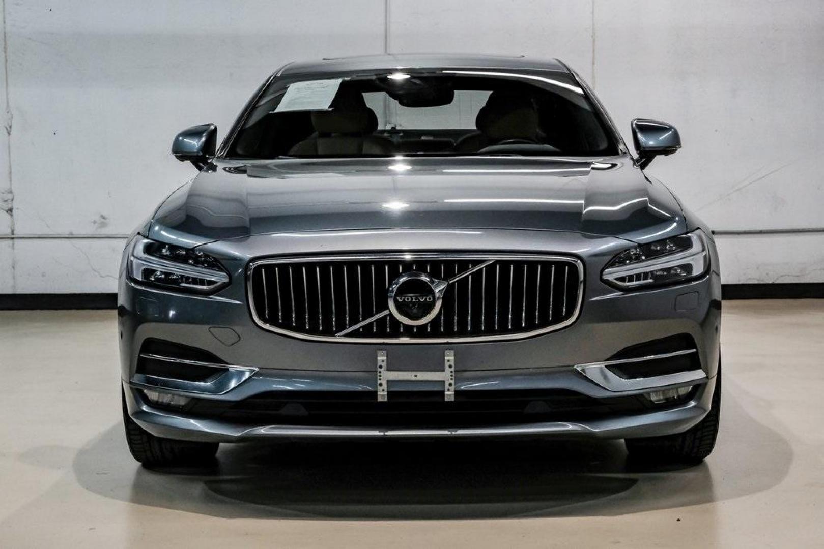 2017 Gray Metallic /Amber Volvo S90 T6 Inscription (YV1A22ML6H1) with an I4 Supercharged engine, Automatic transmission, located at 15300 Midway Rd., Addison, TX, 75001, (972) 702-0011, 32.958321, -96.838074 - HOME OF THE NO HAGGLE PRICE - WHOLESALE PRICES TO THE PUBLIC!! S90 T6 Inscription, 4D Sedan, I4 Supercharged, Automatic with Geartronic, AWD, Gray Metallic, Amber Leather. Priced below KBB Fair Purchase Price!<br><br>Gray Metallic 2017 Volvo S90 T6 Inscription<br><br>22/31 City/Highway MPG<br><br>Aw - Photo#7