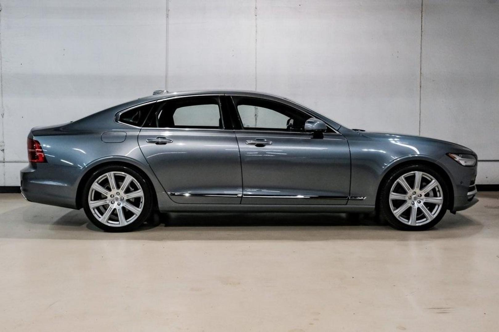 2017 Gray Metallic /Amber Volvo S90 T6 Inscription (YV1A22ML6H1) with an I4 Supercharged engine, Automatic transmission, located at 15300 Midway Rd., Addison, TX, 75001, (972) 702-0011, 32.958321, -96.838074 - HOME OF THE NO HAGGLE PRICE - WHOLESALE PRICES TO THE PUBLIC!! S90 T6 Inscription, 4D Sedan, I4 Supercharged, Automatic with Geartronic, AWD, Gray Metallic, Amber Leather. Priced below KBB Fair Purchase Price!<br><br>Gray Metallic 2017 Volvo S90 T6 Inscription<br><br>22/31 City/Highway MPG<br><br>Aw - Photo#9