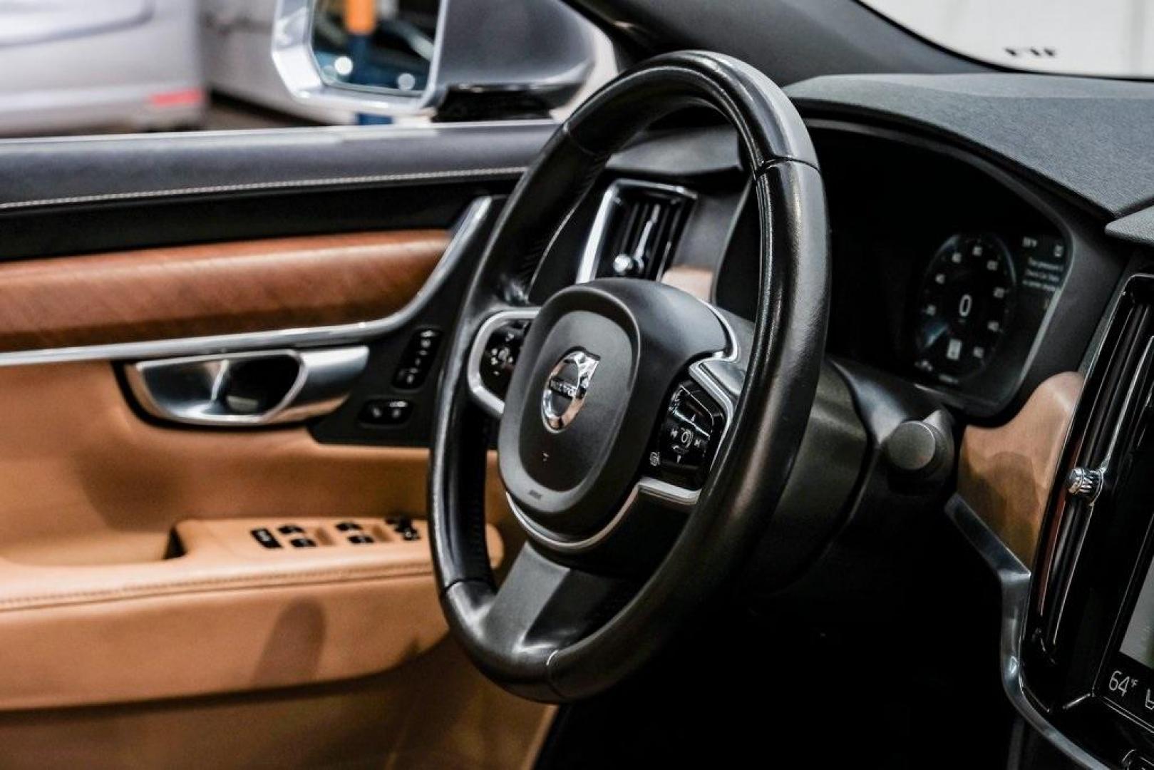 2017 Gray Metallic /Amber Volvo S90 T6 Inscription (YV1A22ML6H1) with an I4 Supercharged engine, Automatic transmission, located at 15300 Midway Rd., Addison, TX, 75001, (972) 702-0011, 32.958321, -96.838074 - HOME OF THE NO HAGGLE PRICE - WHOLESALE PRICES TO THE PUBLIC!! S90 T6 Inscription, 4D Sedan, I4 Supercharged, Automatic with Geartronic, AWD, Gray Metallic, Amber Leather. Priced below KBB Fair Purchase Price!<br><br>Gray Metallic 2017 Volvo S90 T6 Inscription<br><br>22/31 City/Highway MPG<br><br>Aw - Photo#19