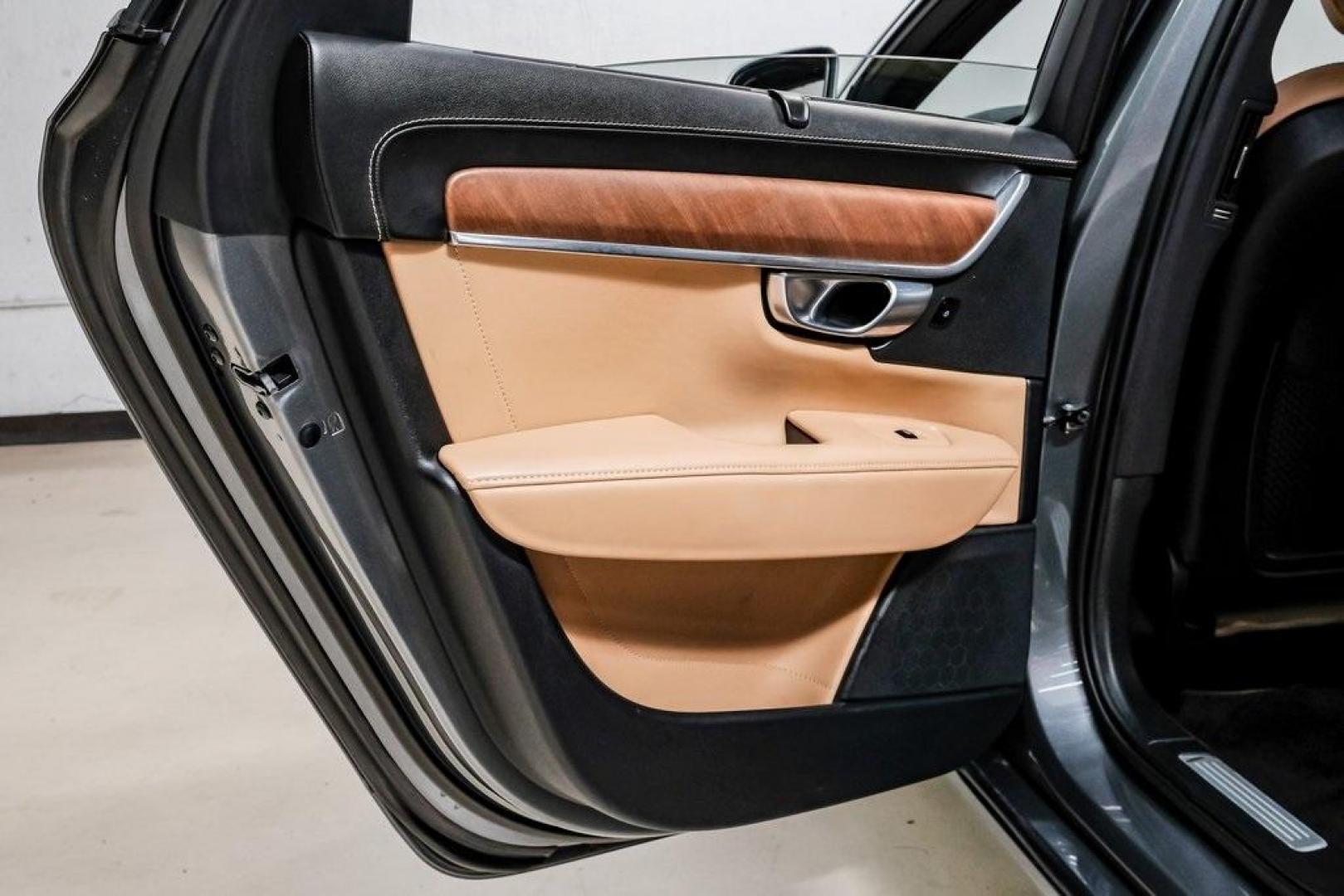 2017 Gray Metallic /Amber Volvo S90 T6 Inscription (YV1A22ML6H1) with an I4 Supercharged engine, Automatic transmission, located at 15300 Midway Rd., Addison, TX, 75001, (972) 702-0011, 32.958321, -96.838074 - HOME OF THE NO HAGGLE PRICE - WHOLESALE PRICES TO THE PUBLIC!! S90 T6 Inscription, 4D Sedan, I4 Supercharged, Automatic with Geartronic, AWD, Gray Metallic, Amber Leather. Priced below KBB Fair Purchase Price!<br><br>Gray Metallic 2017 Volvo S90 T6 Inscription<br><br>22/31 City/Highway MPG<br><br>Aw - Photo#56