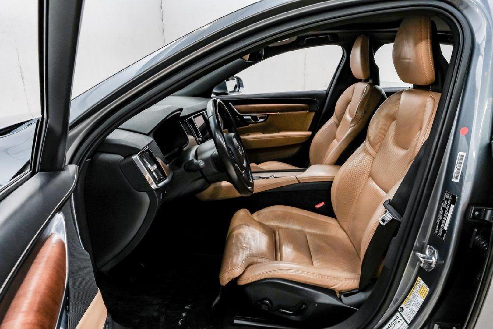 2017 Gray Metallic /Amber Volvo S90 T6 Inscription (YV1A22ML6H1) with an I4 Supercharged engine, Automatic transmission, located at 15300 Midway Rd., Addison, TX, 75001, (972) 702-0011, 32.958321, -96.838074 - HOME OF THE NO HAGGLE PRICE - WHOLESALE PRICES TO THE PUBLIC!! S90 T6 Inscription, 4D Sedan, I4 Supercharged, Automatic with Geartronic, AWD, Gray Metallic, Amber Leather. Priced below KBB Fair Purchase Price!<br><br>Gray Metallic 2017 Volvo S90 T6 Inscription<br><br>22/31 City/Highway MPG<br><br>Aw - Photo#3