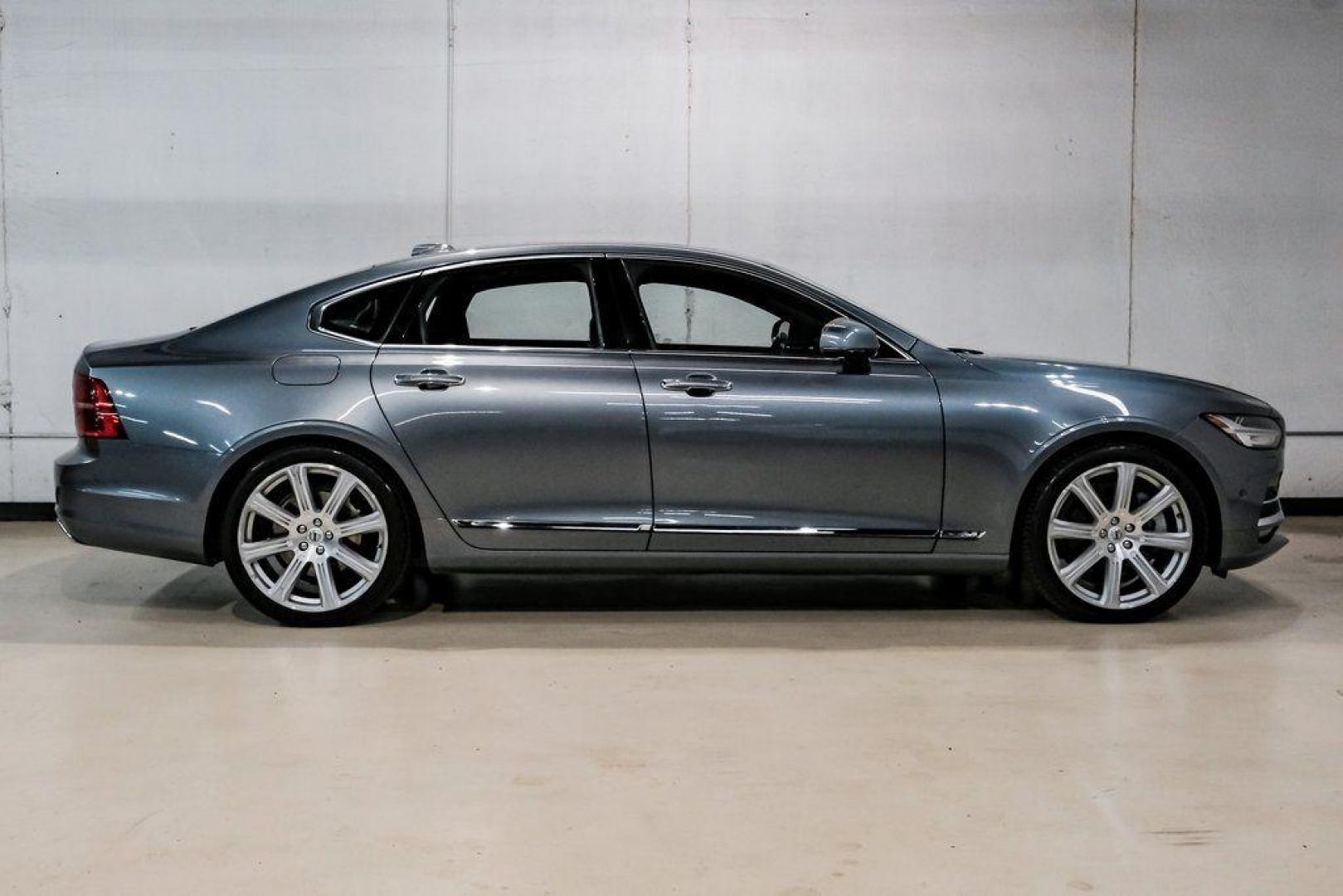 2017 Gray Metallic /Amber Volvo S90 T6 Inscription (YV1A22ML6H1) with an I4 Supercharged engine, Automatic transmission, located at 15300 Midway Rd., Addison, TX, 75001, (972) 702-0011, 32.958321, -96.838074 - HOME OF THE NO HAGGLE PRICE - WHOLESALE PRICES TO THE PUBLIC!! S90 T6 Inscription, 4D Sedan, I4 Supercharged, Automatic with Geartronic, AWD, Gray Metallic, Amber Leather. Priced below KBB Fair Purchase Price!<br><br>Gray Metallic 2017 Volvo S90 T6 Inscription<br><br>22/31 City/Highway MPG<br><br>Aw - Photo#9