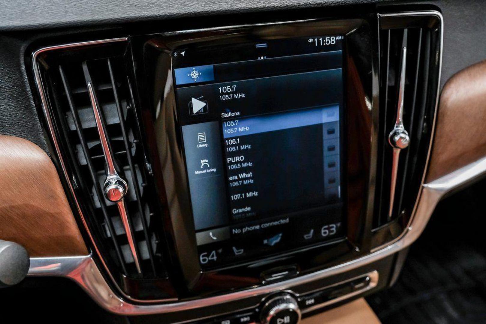 2017 Gray Metallic /Amber Volvo S90 T6 Inscription (YV1A22ML6H1) with an I4 Supercharged engine, Automatic transmission, located at 15300 Midway Rd., Addison, TX, 75001, (972) 702-0011, 32.958321, -96.838074 - HOME OF THE NO HAGGLE PRICE - WHOLESALE PRICES TO THE PUBLIC!! S90 T6 Inscription, 4D Sedan, I4 Supercharged, Automatic with Geartronic, AWD, Gray Metallic, Amber Leather. Priced below KBB Fair Purchase Price!<br><br>Gray Metallic 2017 Volvo S90 T6 Inscription<br><br>22/31 City/Highway MPG<br><br>Aw - Photo#39