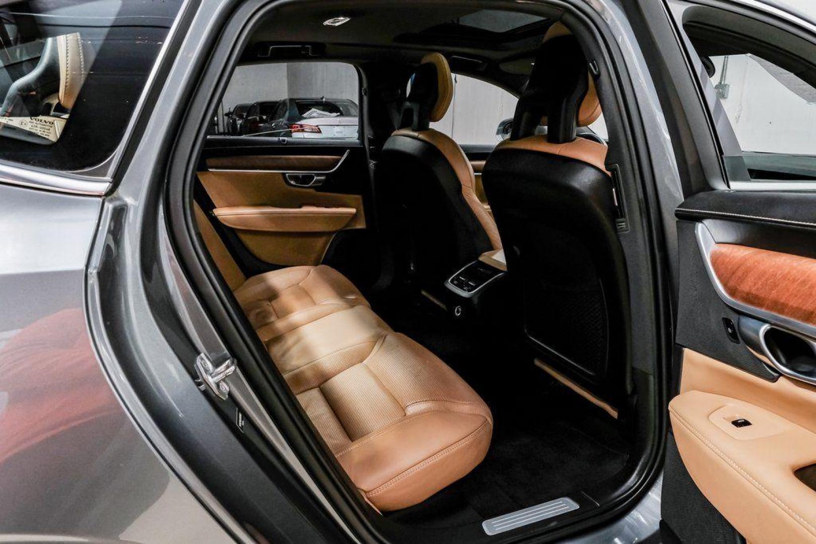 2017 Gray Metallic /Amber Volvo S90 T6 Inscription (YV1A22ML6H1) with an I4 Supercharged engine, Automatic transmission, located at 15300 Midway Rd., Addison, TX, 75001, (972) 702-0011, 32.958321, -96.838074 - HOME OF THE NO HAGGLE PRICE - WHOLESALE PRICES TO THE PUBLIC!! S90 T6 Inscription, 4D Sedan, I4 Supercharged, Automatic with Geartronic, AWD, Gray Metallic, Amber Leather. Priced below KBB Fair Purchase Price!<br><br>Gray Metallic 2017 Volvo S90 T6 Inscription<br><br>22/31 City/Highway MPG<br><br>Aw - Photo#47