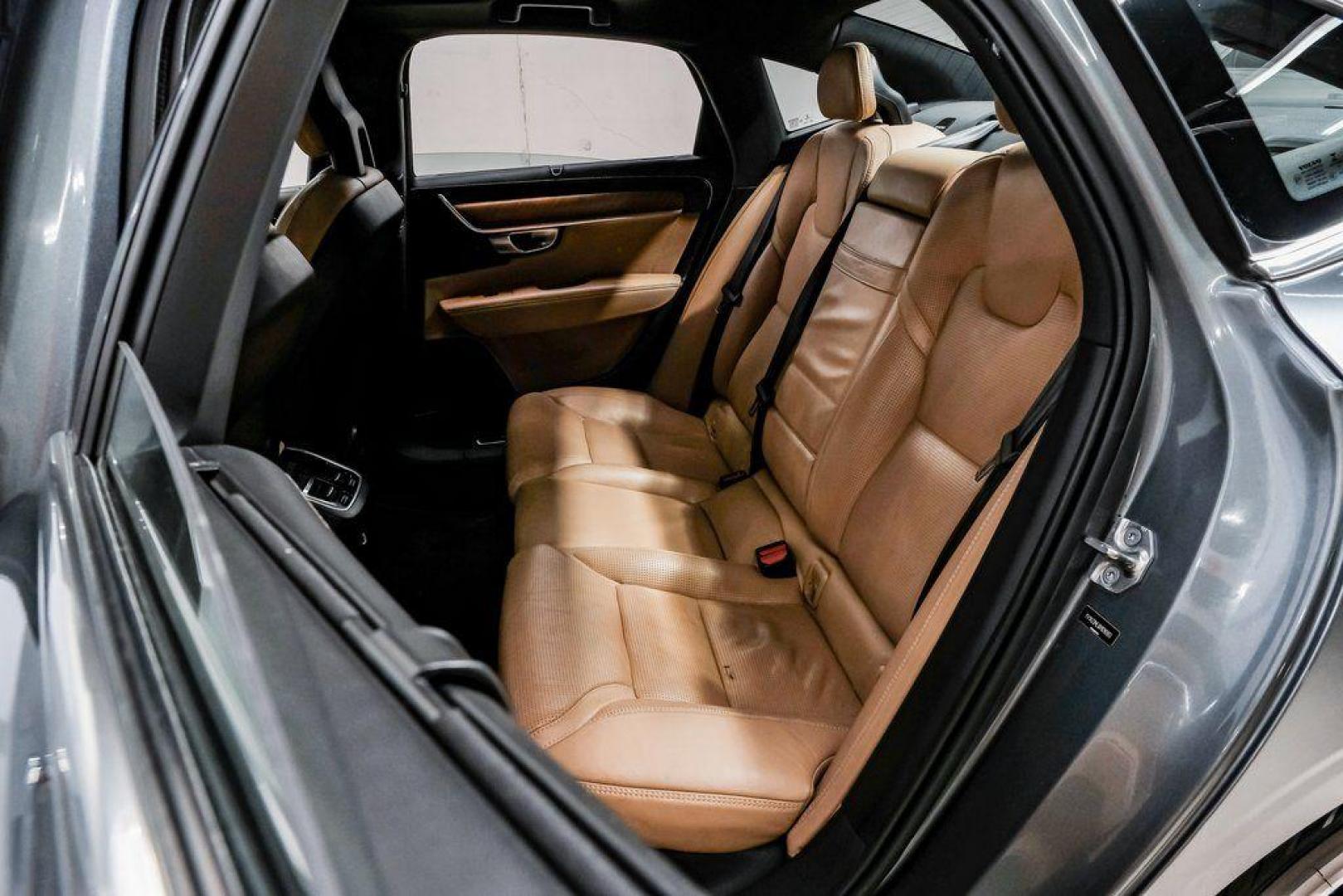 2017 Gray Metallic /Amber Volvo S90 T6 Inscription (YV1A22ML6H1) with an I4 Supercharged engine, Automatic transmission, located at 15300 Midway Rd., Addison, TX, 75001, (972) 702-0011, 32.958321, -96.838074 - HOME OF THE NO HAGGLE PRICE - WHOLESALE PRICES TO THE PUBLIC!! S90 T6 Inscription, 4D Sedan, I4 Supercharged, Automatic with Geartronic, AWD, Gray Metallic, Amber Leather. Priced below KBB Fair Purchase Price!<br><br>Gray Metallic 2017 Volvo S90 T6 Inscription<br><br>22/31 City/Highway MPG<br><br>Aw - Photo#50