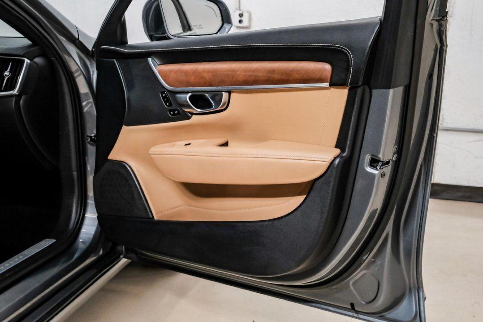 2017 Gray Metallic /Amber Volvo S90 T6 Inscription (YV1A22ML6H1) with an I4 Supercharged engine, Automatic transmission, located at 15300 Midway Rd., Addison, TX, 75001, (972) 702-0011, 32.958321, -96.838074 - HOME OF THE NO HAGGLE PRICE - WHOLESALE PRICES TO THE PUBLIC!! S90 T6 Inscription, 4D Sedan, I4 Supercharged, Automatic with Geartronic, AWD, Gray Metallic, Amber Leather. Priced below KBB Fair Purchase Price!<br><br>Gray Metallic 2017 Volvo S90 T6 Inscription<br><br>22/31 City/Highway MPG<br><br>Aw - Photo#55