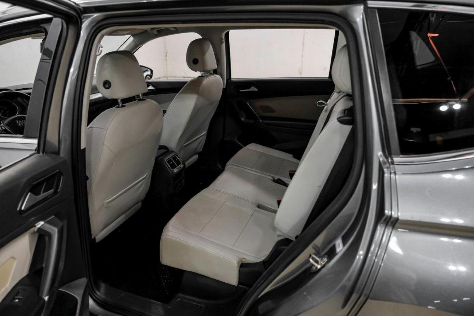 2018 Platinum Gray Metallic /White Volkswagen Tiguan 2.0T SEL (3VV3B7AX4JM) with an 2.0L TSI DOHC engine, Automatic transmission, located at 15300 Midway Rd., Addison, TX, 75001, (972) 702-0011, 32.958321, -96.838074 - Photo#37