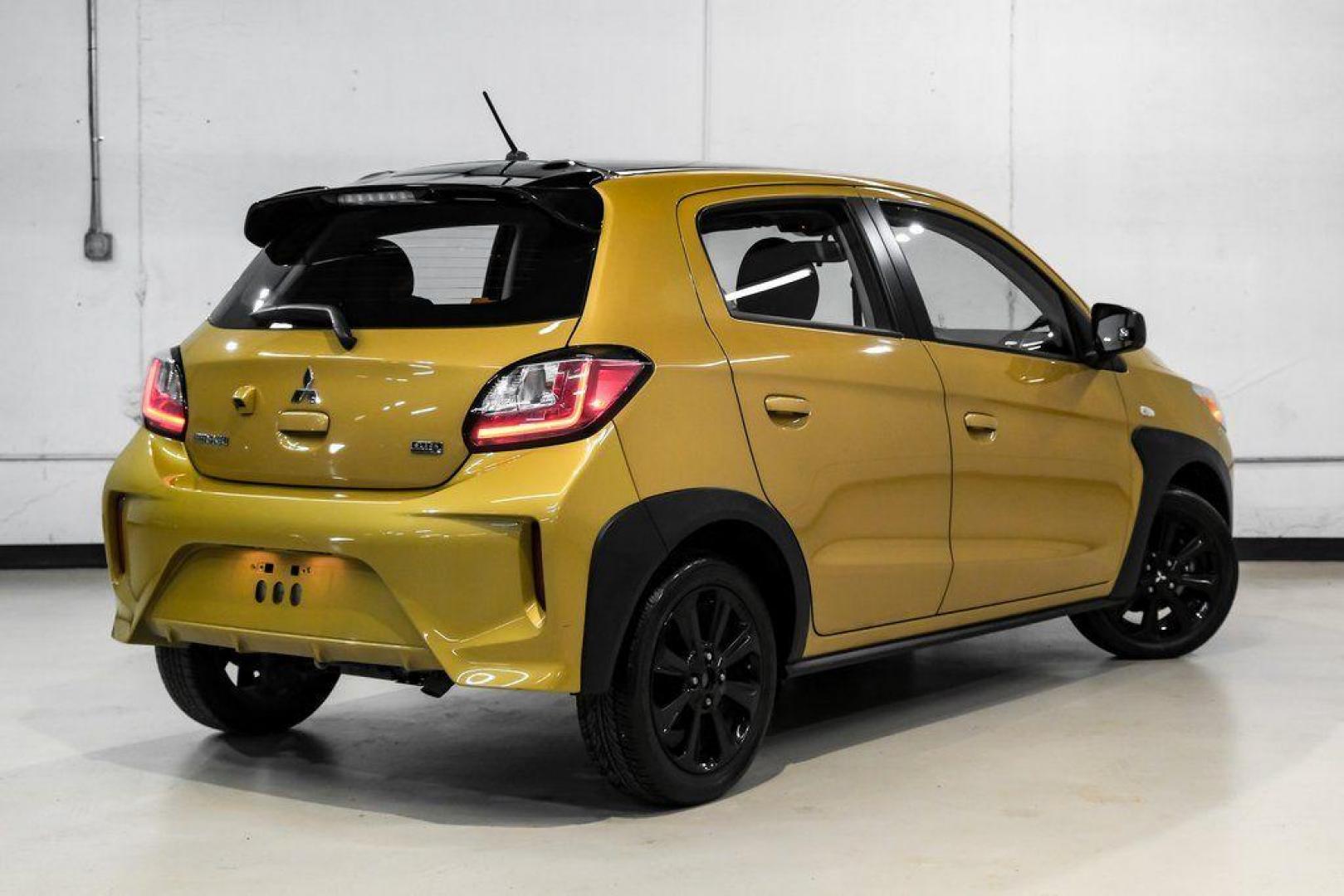 2024 Sand /Dark Gray Mitsubishi Mirage Black Edition (ML32AWHJ3RH) with an 1.2L 3-Cylinder DOHC MIVEC engine, CVT transmission, located at 15300 Midway Rd., Addison, TX, 75001, (972) 702-0011, 32.958321, -96.838074 - Photo#9