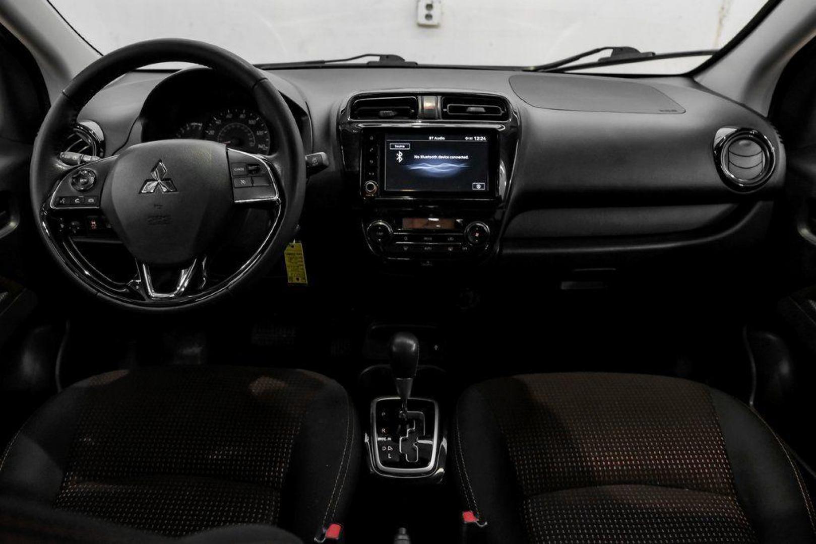 2024 Sand /Dark Gray Mitsubishi Mirage Black Edition (ML32AWHJ3RH) with an 1.2L 3-Cylinder DOHC MIVEC engine, CVT transmission, located at 15300 Midway Rd., Addison, TX, 75001, (972) 702-0011, 32.958321, -96.838074 - Photo#17