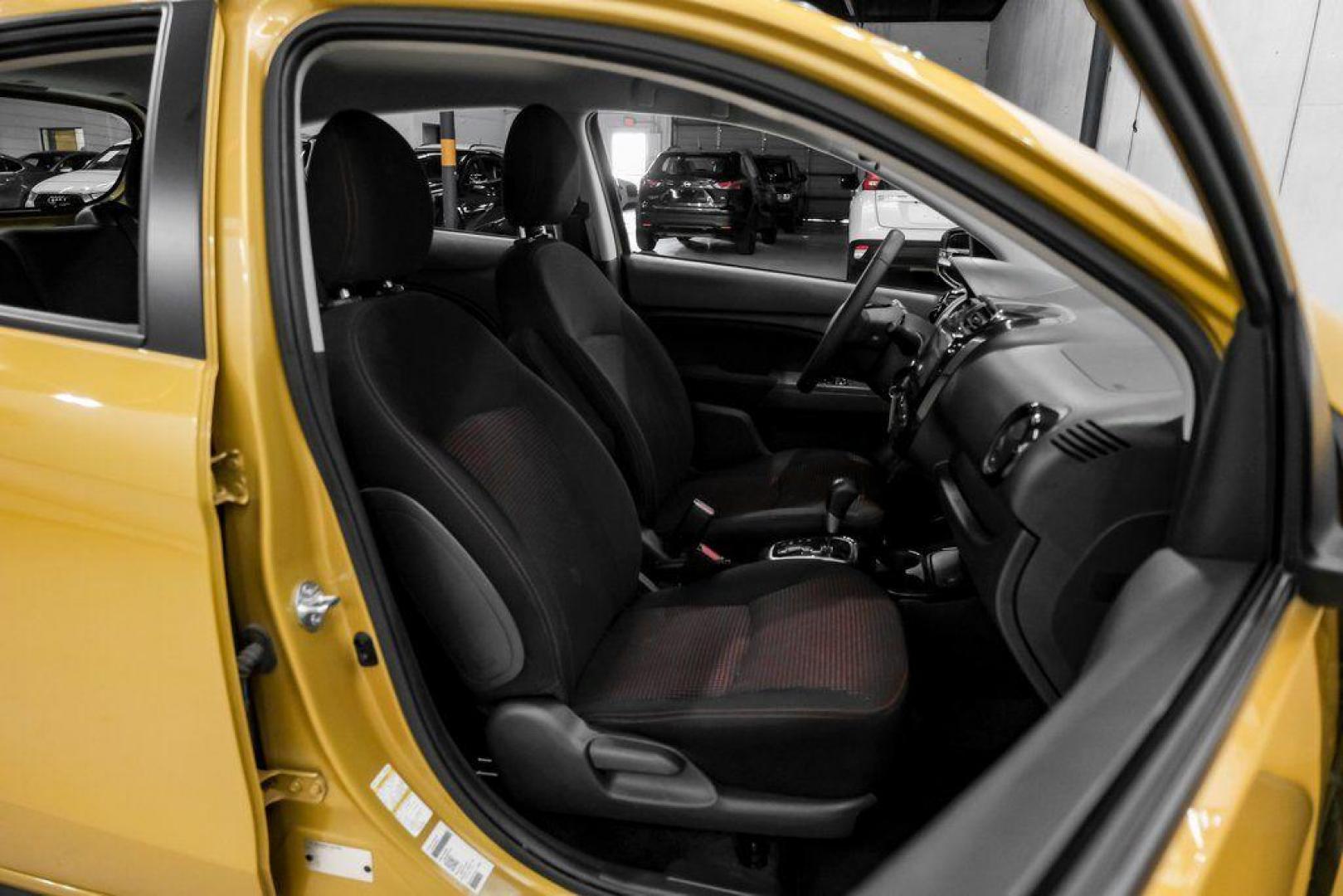 2024 Sand /Dark Gray Mitsubishi Mirage Black Edition (ML32AWHJ3RH) with an 1.2L 3-Cylinder DOHC MIVEC engine, CVT transmission, located at 15300 Midway Rd., Addison, TX, 75001, (972) 702-0011, 32.958321, -96.838074 - Photo#34