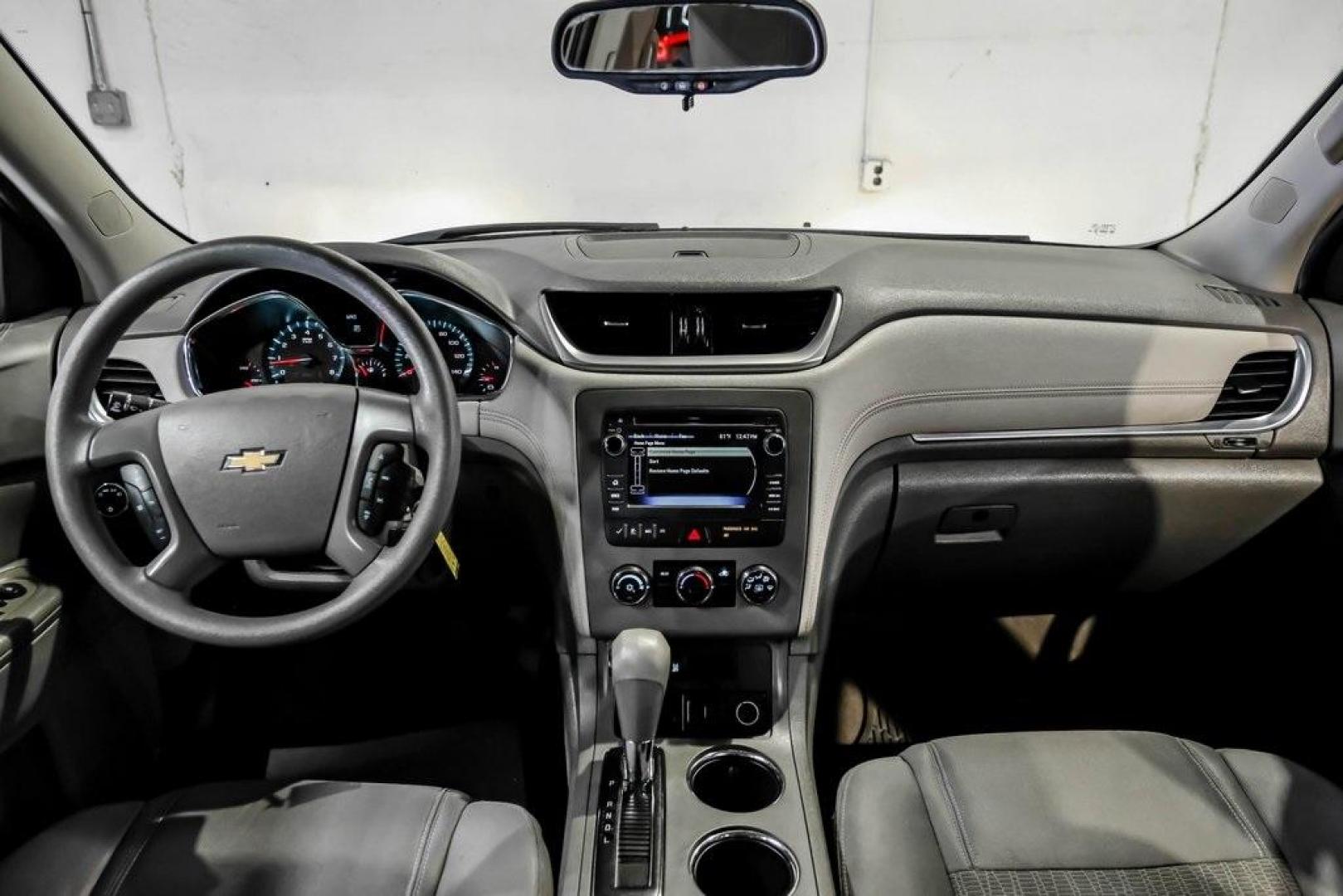 2017 Summit White /Dark Titanium/Light Titanium Chevrolet Traverse LS (1GNKRFKD9HJ) with an 3.6L V6 SIDI engine, Automatic transmission, located at 15300 Midway Rd., Addison, TX, 75001, (972) 702-0011, 32.958321, -96.838074 - Photo#13