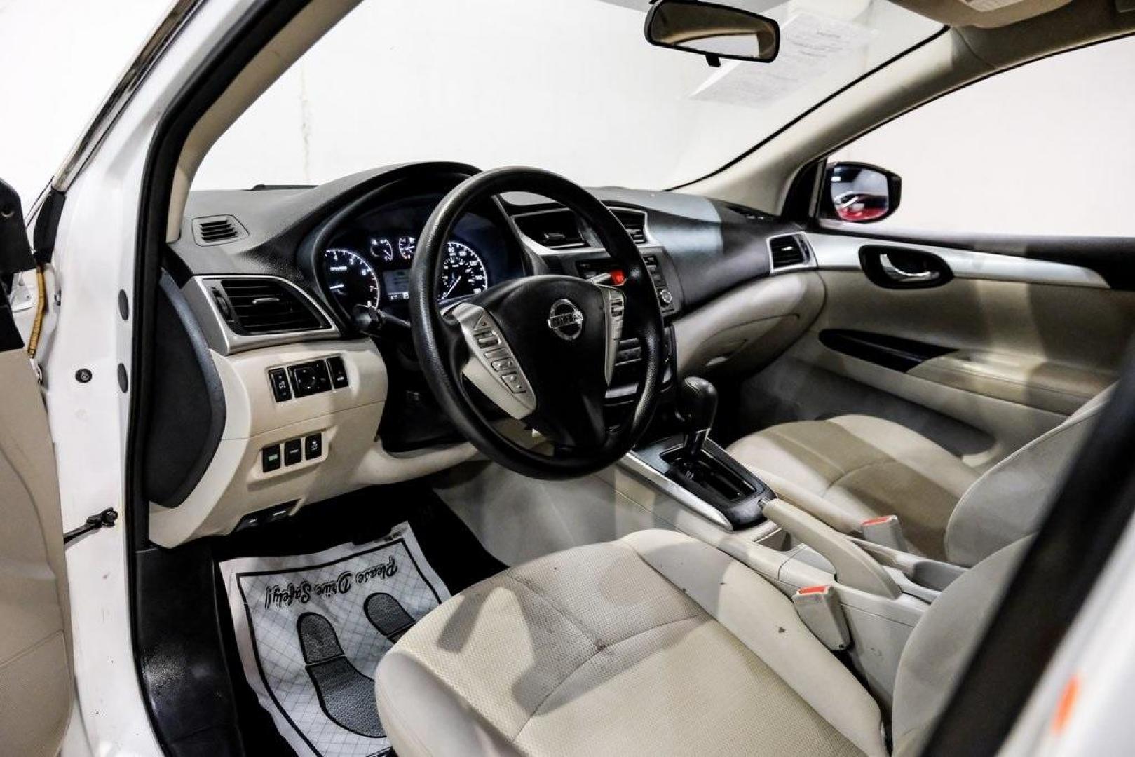 2016 Fresh Powder /Marble Gray Nissan Sentra S (3N1AB7AP3GY) with an 1.8L 4-Cylinder DOHC 16V engine, CVT transmission, located at 15300 Midway Rd., Addison, TX, 75001, (972) 702-0011, 32.958321, -96.838074 - Photo#2