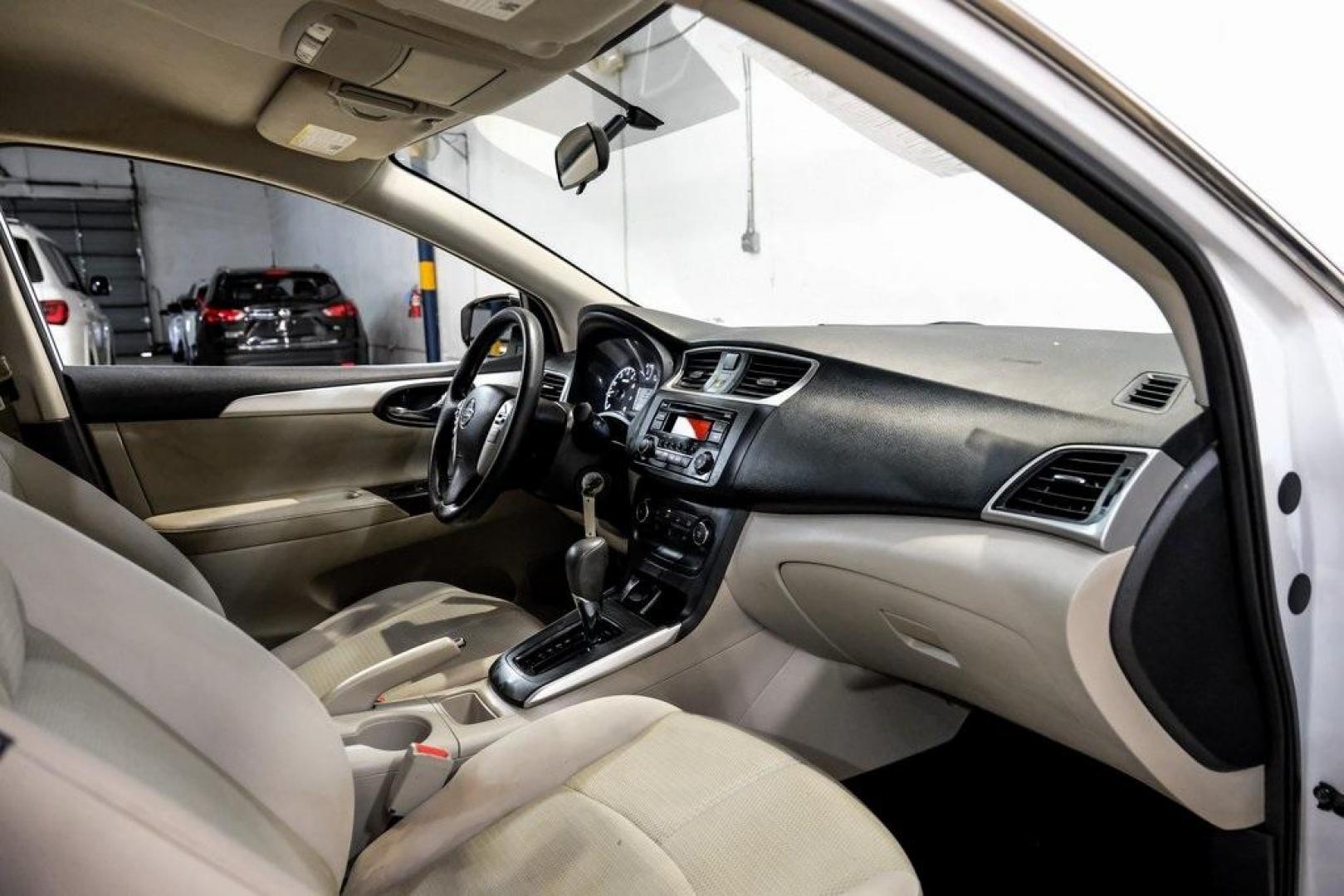 2016 Fresh Powder /Marble Gray Nissan Sentra S (3N1AB7AP3GY) with an 1.8L 4-Cylinder DOHC 16V engine, CVT transmission, located at 15300 Midway Rd., Addison, TX, 75001, (972) 702-0011, 32.958321, -96.838074 - Photo#13