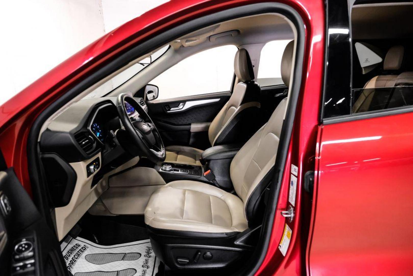 2020 Red Metallic /Sandstone Ford Escape SEL (1FMCU0H66LU) with an 1.5L EcoBoost engine, Automatic transmission, located at 15300 Midway Rd., Addison, TX, 75001, (972) 702-0011, 32.958321, -96.838074 - Photo#3