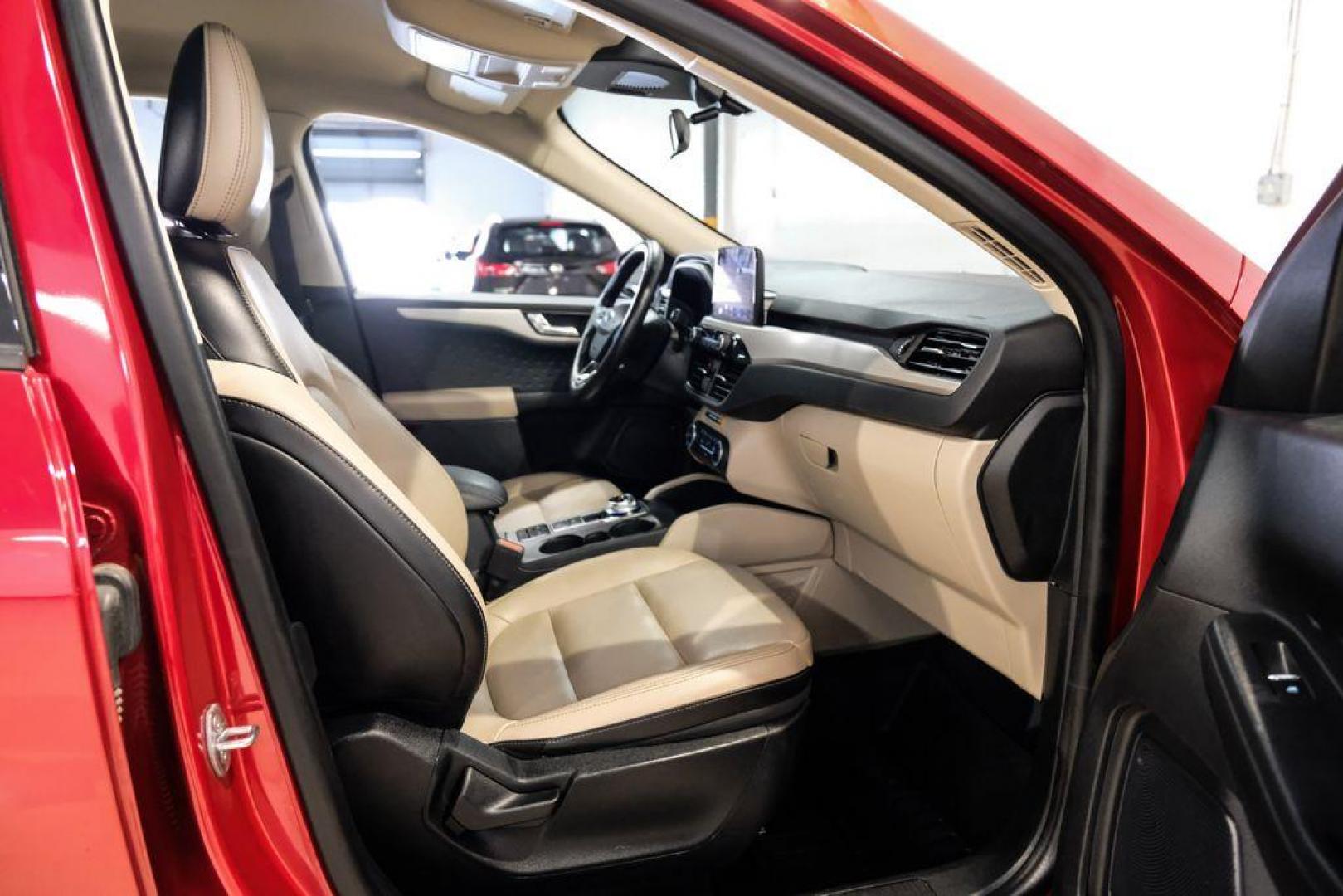 2020 Red Metallic /Sandstone Ford Escape SEL (1FMCU0H66LU) with an 1.5L EcoBoost engine, Automatic transmission, located at 15300 Midway Rd., Addison, TX, 75001, (972) 702-0011, 32.958321, -96.838074 - Photo#31