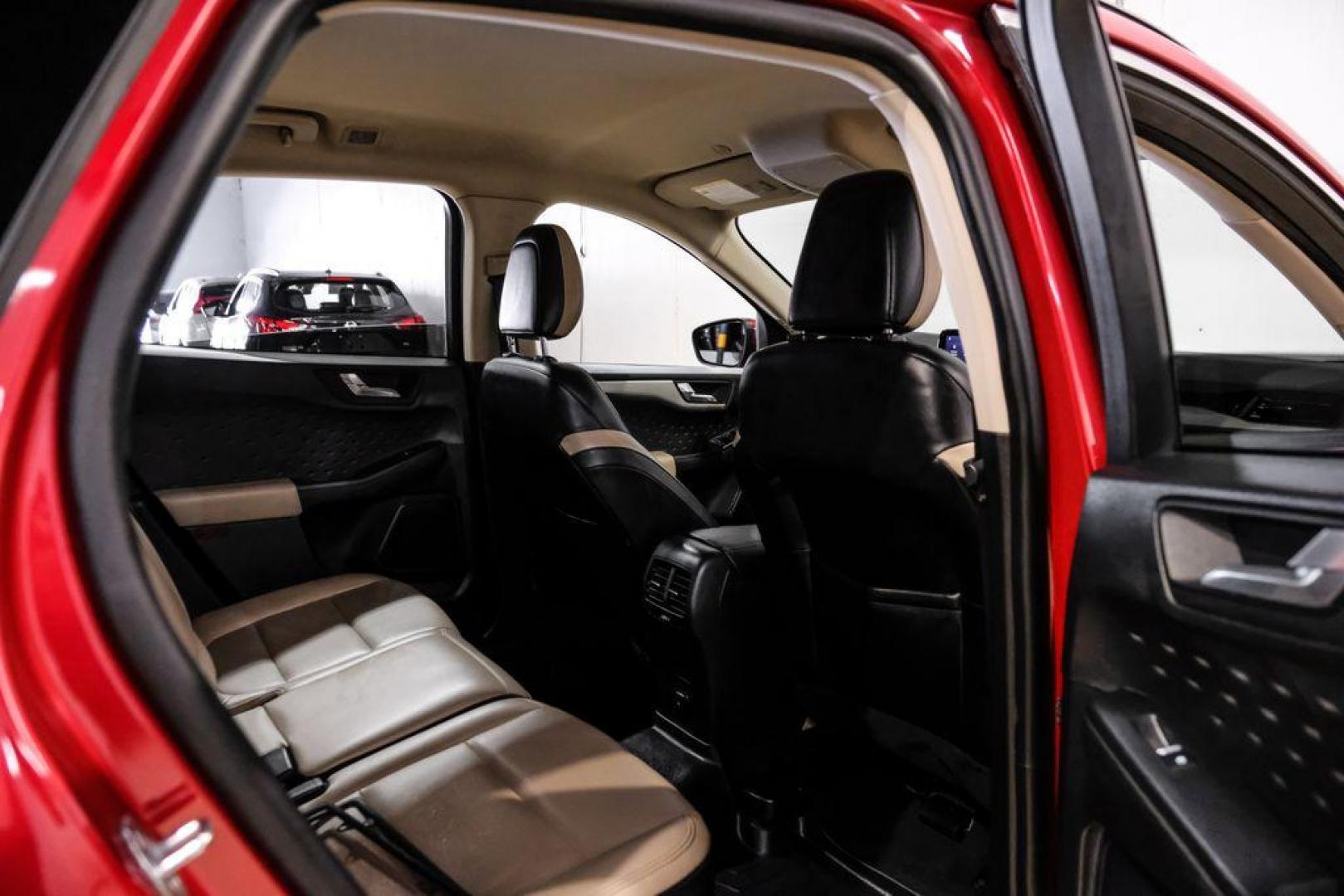 2020 Red Metallic /Sandstone Ford Escape SEL (1FMCU0H66LU) with an 1.5L EcoBoost engine, Automatic transmission, located at 15300 Midway Rd., Addison, TX, 75001, (972) 702-0011, 32.958321, -96.838074 - Photo#34