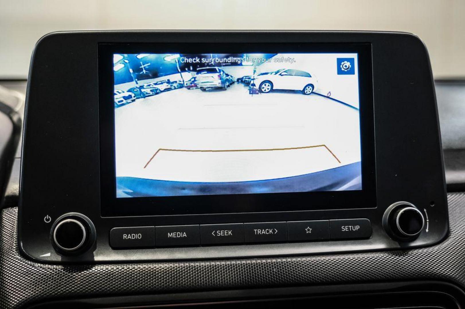 2022 Ultra Black /Black Hyundai Kona SEL (KM8K62AB1NU) with an 2.0L I4 MPI DOHC 16V LEV3-ULEV70 147hp engine, CVT transmission, located at 15300 Midway Rd., Addison, TX, 75001, (972) 702-0011, 32.958321, -96.838074 - Photo#21