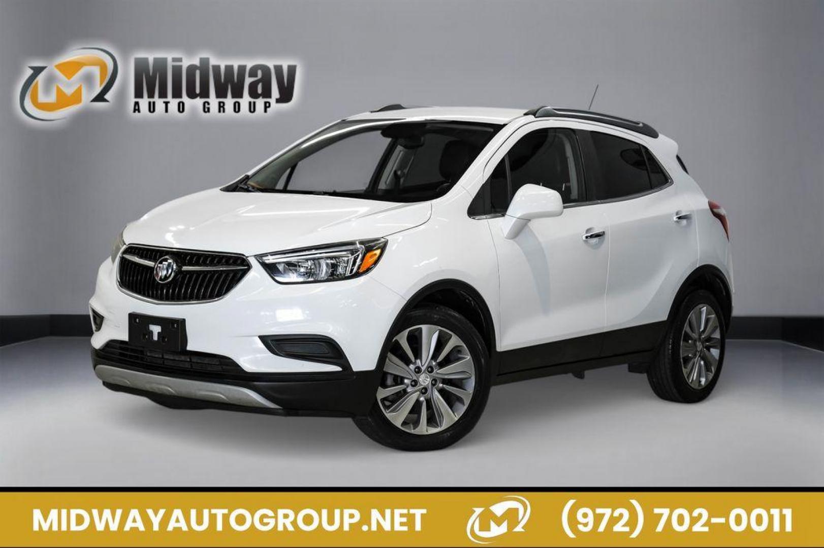 2020 Summit White /Ebony Buick Encore Preferred (KL4CJASB8LB) with an ECOTEC 1.4L I4 SMPI DOHC Turbocharged VVT engine, Automatic transmission, located at 15300 Midway Rd., Addison, TX, 75001, (972) 702-0011, 32.958321, -96.838074 - Photo#0