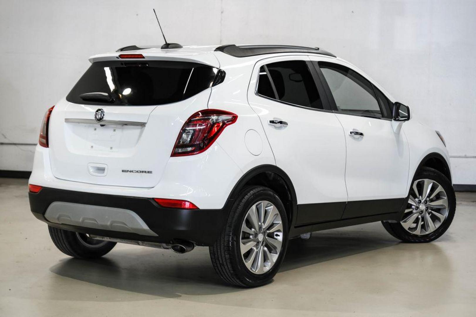 2020 Summit White /Ebony Buick Encore Preferred (KL4CJASB8LB) with an ECOTEC 1.4L I4 SMPI DOHC Turbocharged VVT engine, Automatic transmission, located at 15300 Midway Rd., Addison, TX, 75001, (972) 702-0011, 32.958321, -96.838074 - Photo#9