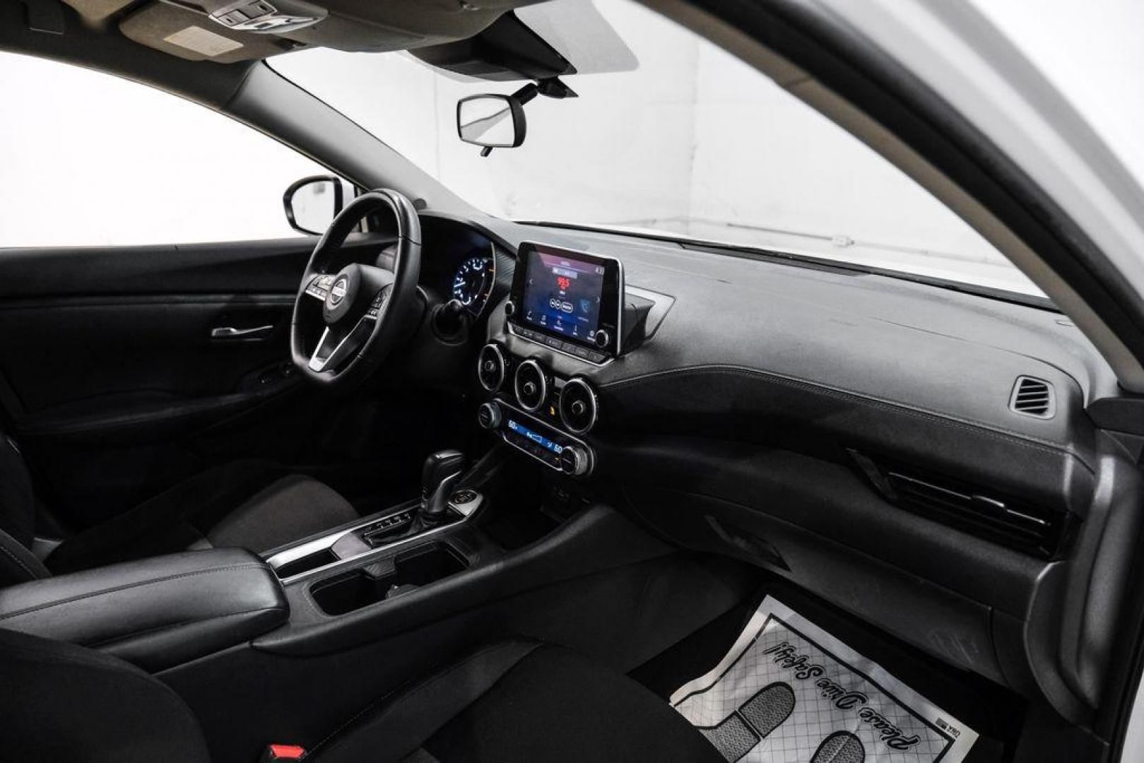 2020 Aspen White Tricoat /Charcoal Nissan Sentra SV (3N1AB8CVXLY) with an 2.0L DOHC engine, CVT transmission, located at 15300 Midway Rd., Addison, TX, 75001, (972) 702-0011, 32.958321, -96.838074 - Photo#13