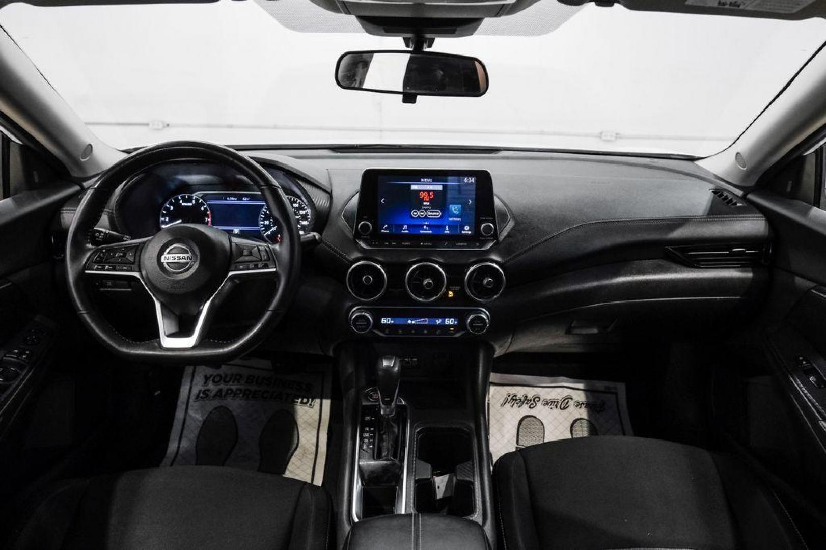 2020 Aspen White Tricoat /Charcoal Nissan Sentra SV (3N1AB8CVXLY) with an 2.0L DOHC engine, CVT transmission, located at 15300 Midway Rd., Addison, TX, 75001, (972) 702-0011, 32.958321, -96.838074 - Photo#14