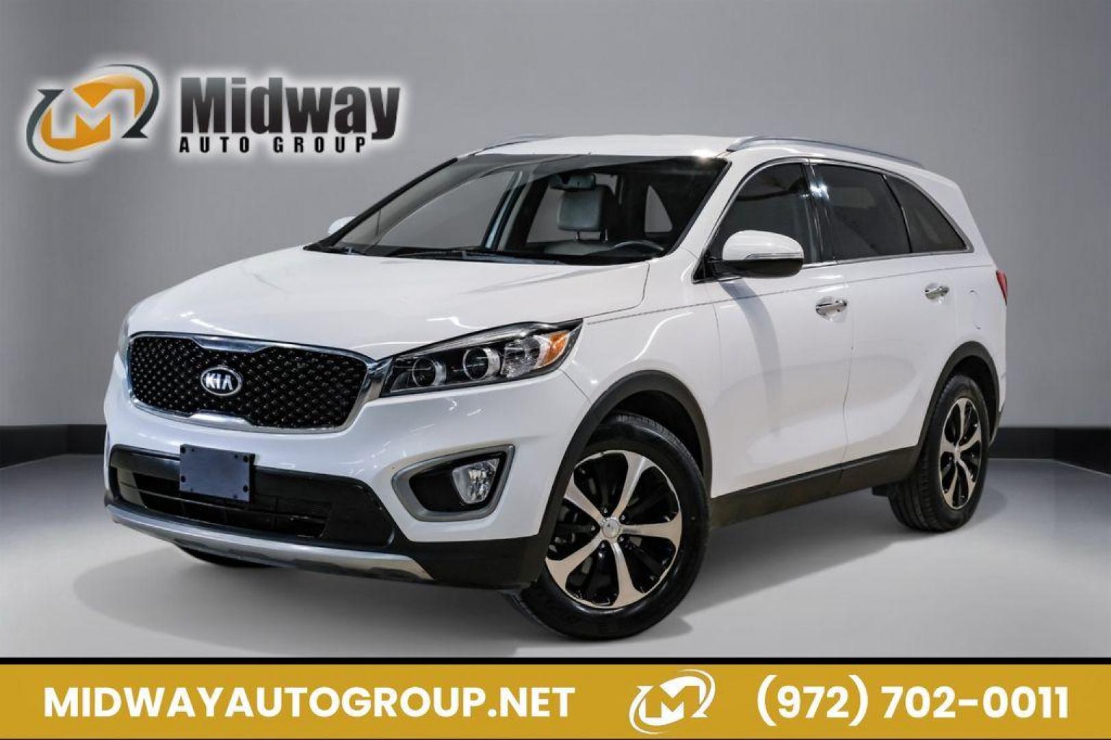 2017 Snow White Pearl /Stone Beige Kia Sorento EX (5XYPH4A52HG) with an 3.3L DOHC engine, Automatic transmission, located at 15300 Midway Rd., Addison, TX, 75001, (972) 702-0011, 32.958321, -96.838074 - Photo#0
