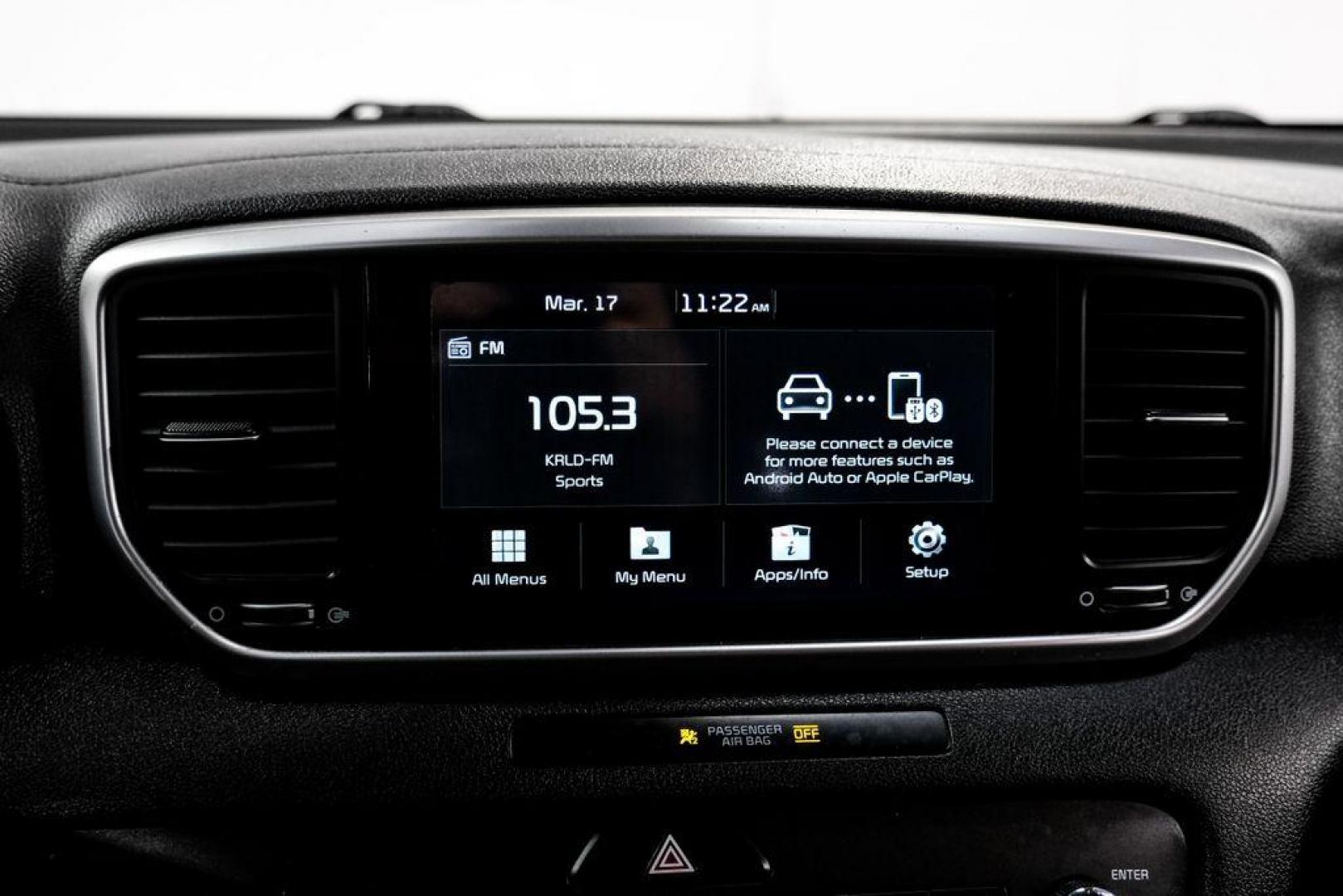 2020 Clear White /Black Kia Sportage LX (KNDPMCAC1L7) with an 2.4L I4 DGI DOHC 16V engine, Automatic transmission, located at 15300 Midway Rd., Addison, TX, 75001, (972) 702-0011, 32.958321, -96.838074 - Photo#26