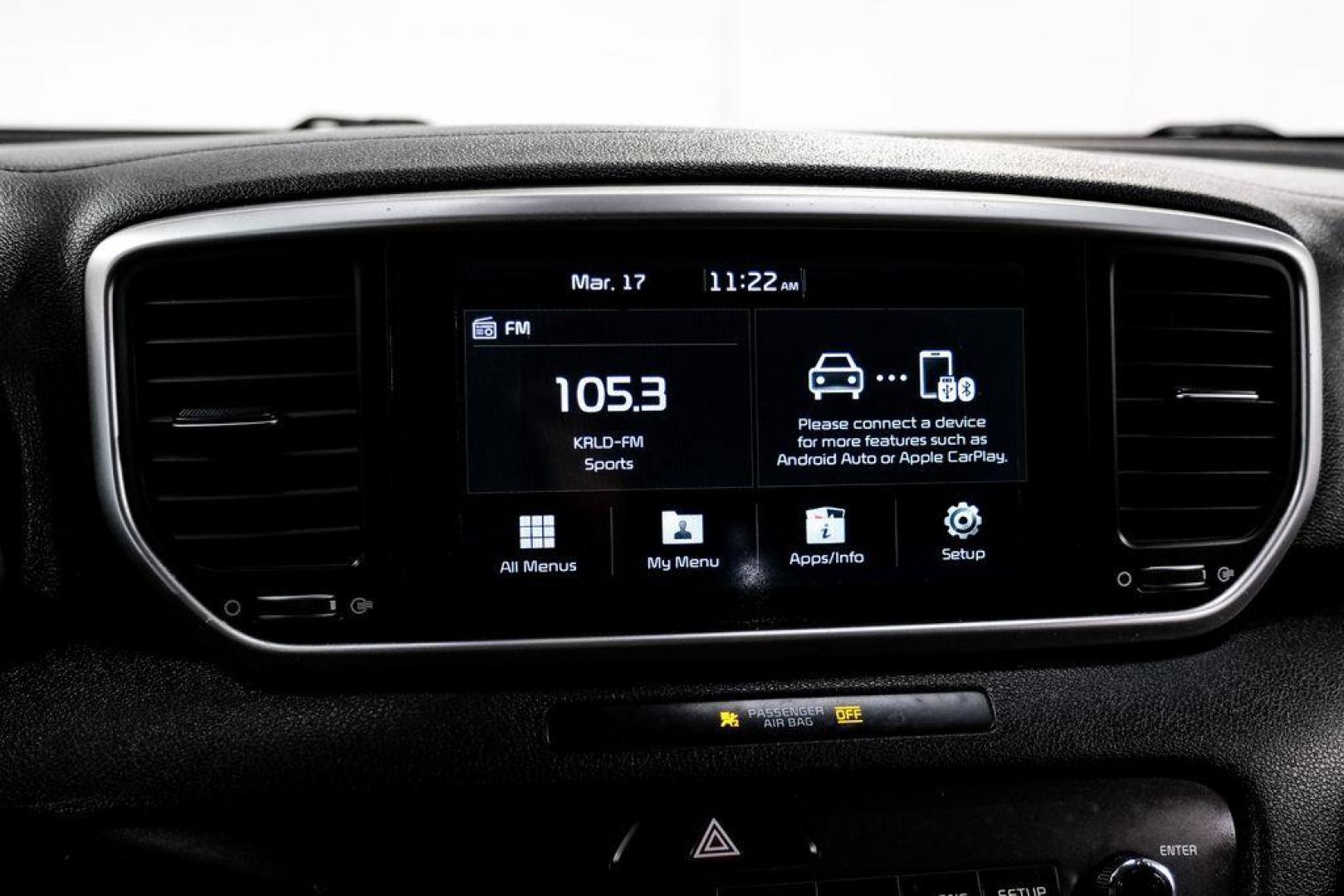 2020 Clear White /Black Kia Sportage LX (KNDPMCAC1L7) with an 2.4L I4 DGI DOHC 16V engine, Automatic transmission, located at 15300 Midway Rd., Addison, TX, 75001, (972) 702-0011, 32.958321, -96.838074 - Photo#27