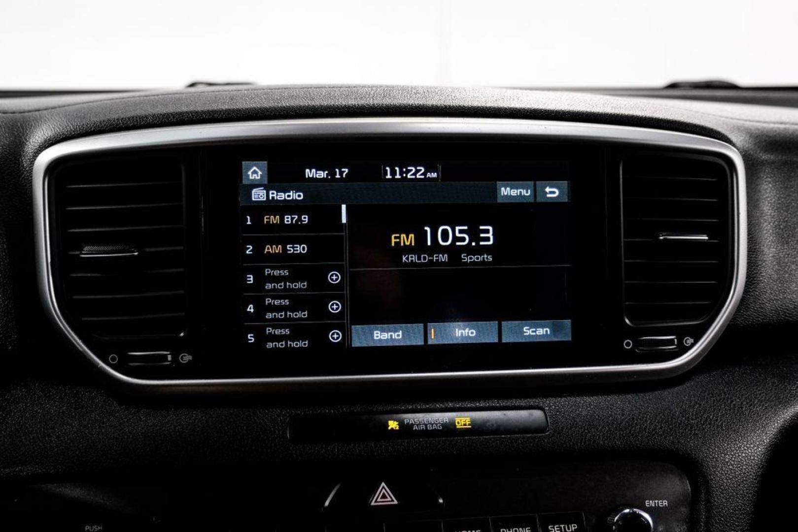 2020 Clear White /Black Kia Sportage LX (KNDPMCAC1L7) with an 2.4L I4 DGI DOHC 16V engine, Automatic transmission, located at 15300 Midway Rd., Addison, TX, 75001, (972) 702-0011, 32.958321, -96.838074 - Photo#28