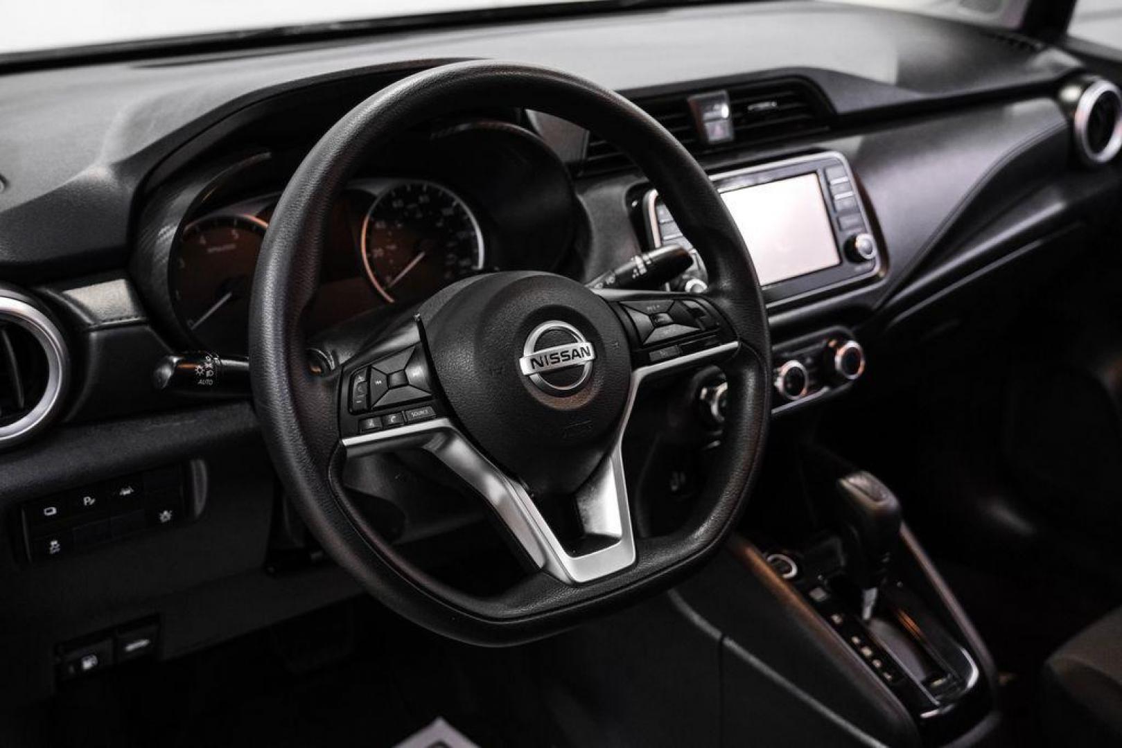 2021 Super Black Metallic /Charcoal Nissan Versa 1.6 S (3N1CN8DV2ML) with an 1.6L 4-Cylinder DOHC 16V engine, CVT transmission, located at 15300 Midway Rd., Addison, TX, 75001, (972) 702-0011, 32.958321, -96.838074 - Photo#16