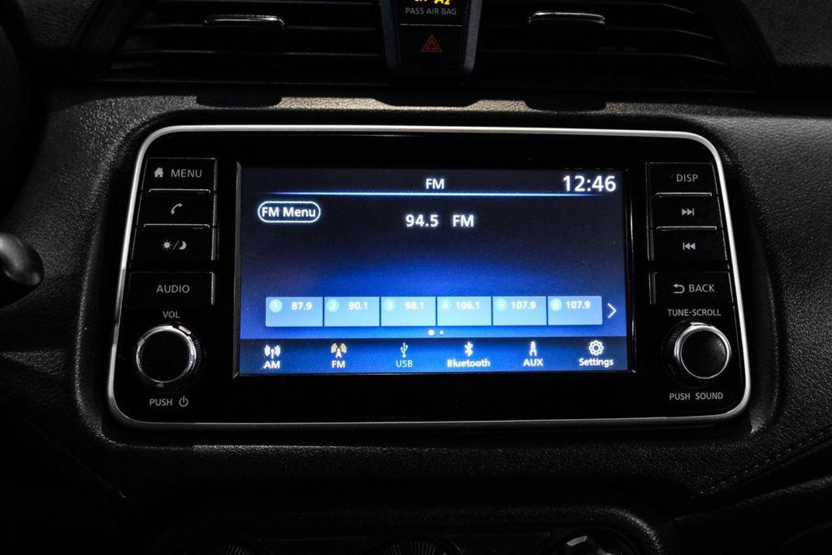 2021 Super Black Metallic /Charcoal Nissan Versa 1.6 S (3N1CN8DV2ML) with an 1.6L 4-Cylinder DOHC 16V engine, CVT transmission, located at 15300 Midway Rd., Addison, TX, 75001, (972) 702-0011, 32.958321, -96.838074 - Photo#28