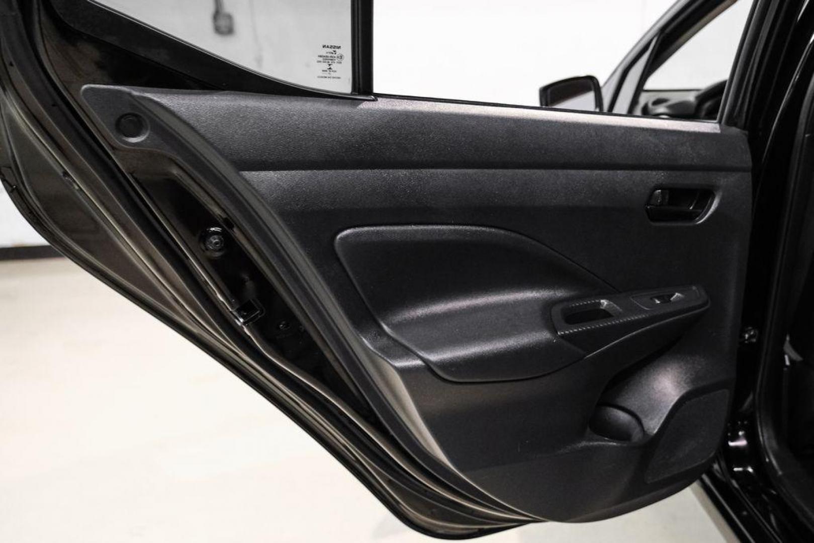 2021 Super Black Metallic /Charcoal Nissan Versa 1.6 S (3N1CN8DV2ML) with an 1.6L 4-Cylinder DOHC 16V engine, CVT transmission, located at 15300 Midway Rd., Addison, TX, 75001, (972) 702-0011, 32.958321, -96.838074 - Photo#44