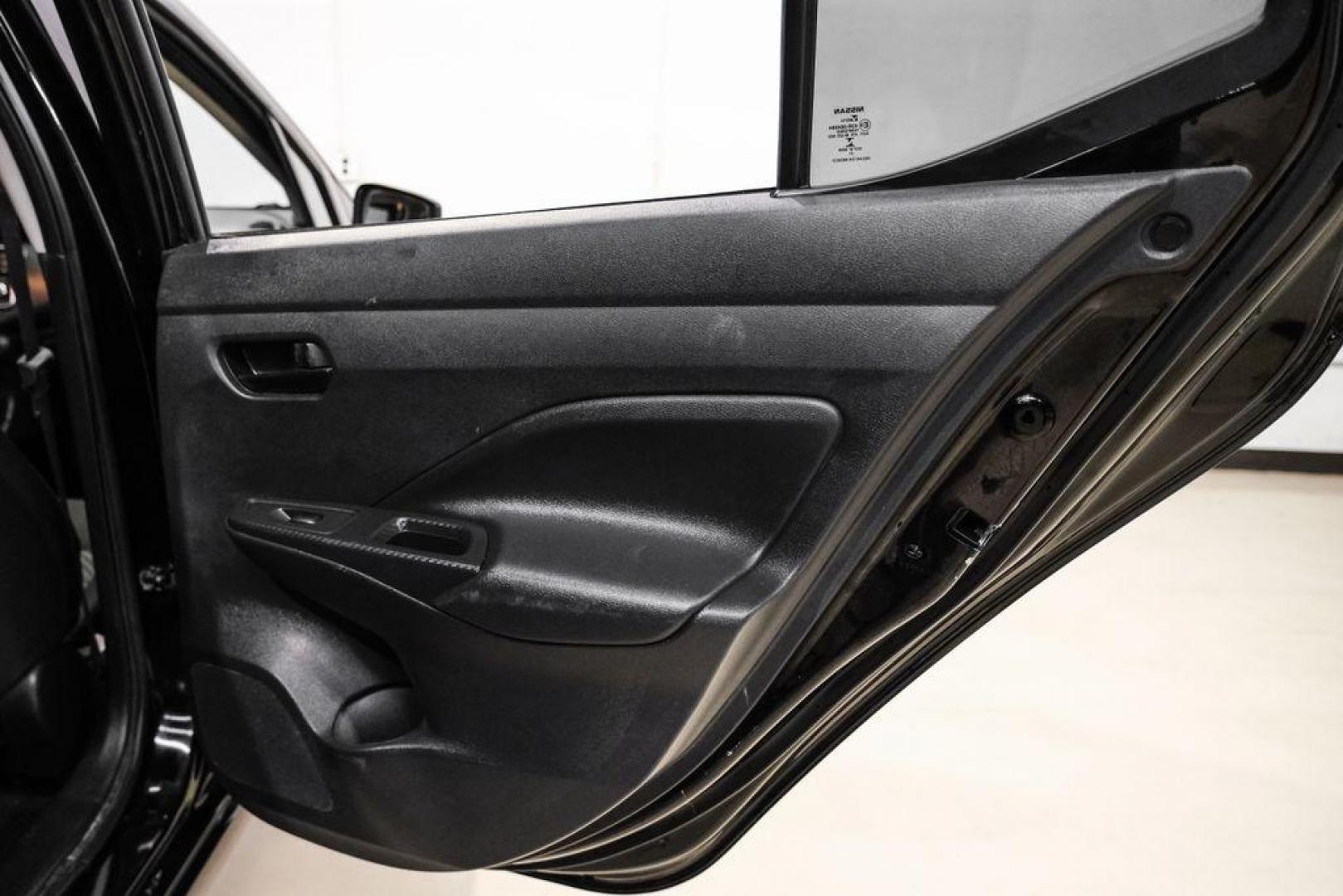 2021 Super Black Metallic /Charcoal Nissan Versa 1.6 S (3N1CN8DV2ML) with an 1.6L 4-Cylinder DOHC 16V engine, CVT transmission, located at 15300 Midway Rd., Addison, TX, 75001, (972) 702-0011, 32.958321, -96.838074 - Photo#45